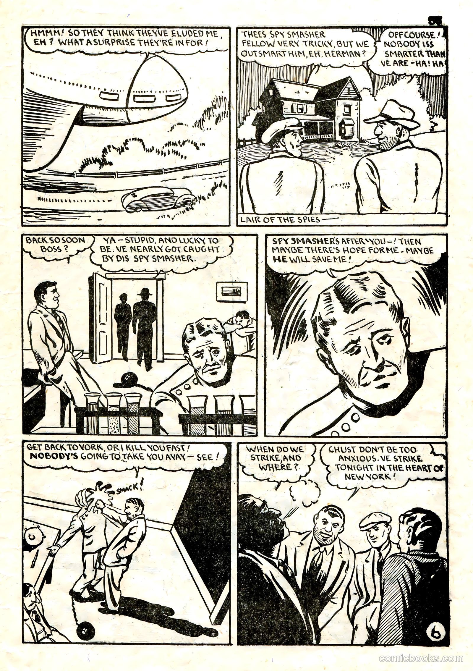 Spy Smasher Comics #1 — page 50 of 58