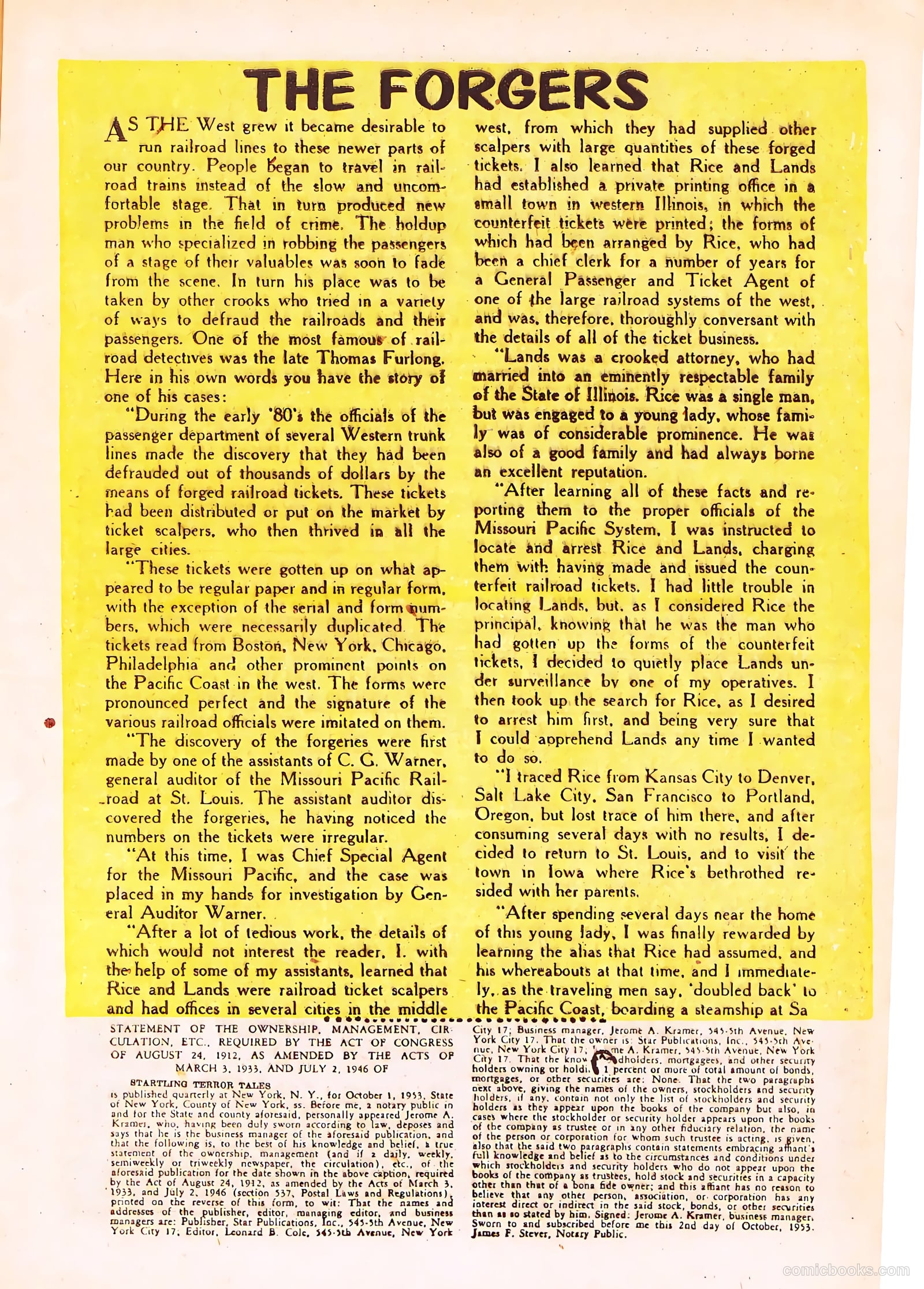 Startling Terror Tales #9 — page 9 of 36