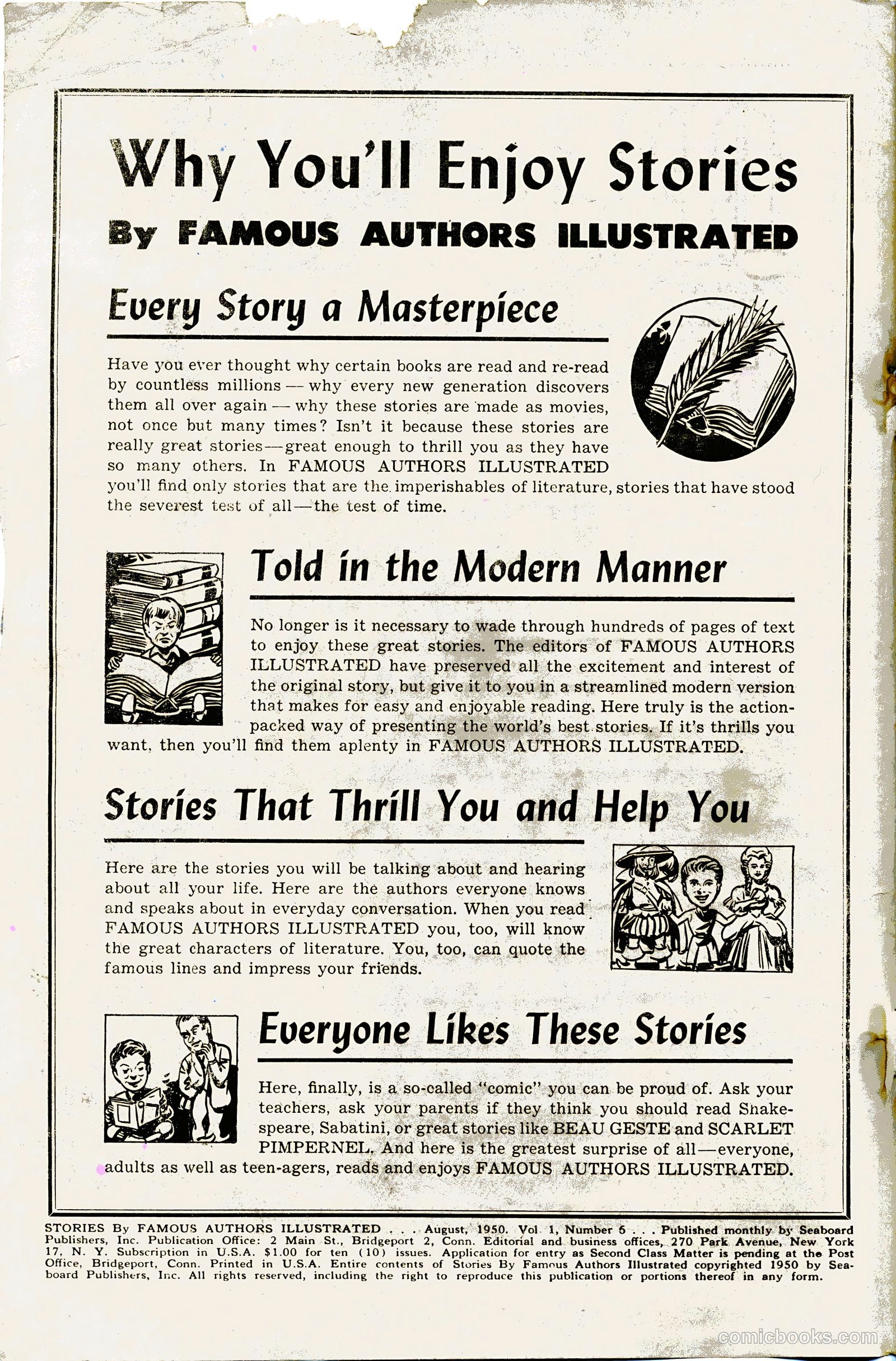 Stories by Famous Authors Illustrated #6 — page 2 of 35