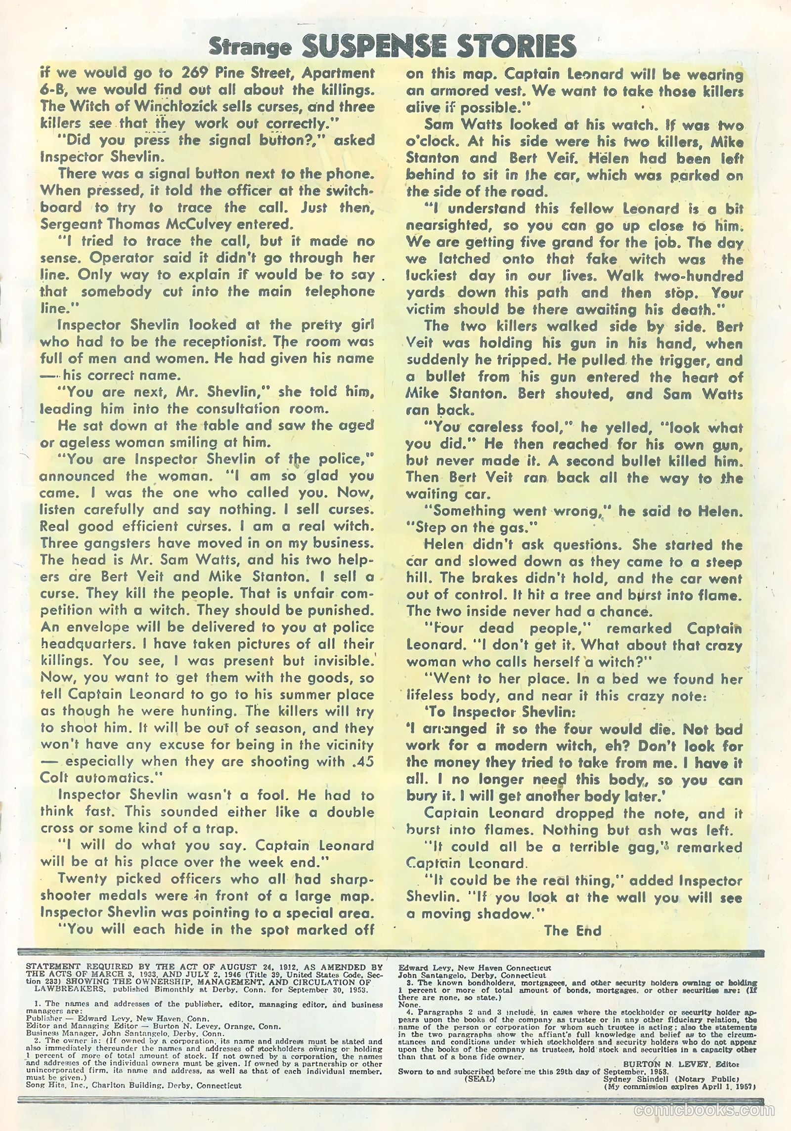 Strange Suspense Stories #17 — page 19 of 36
