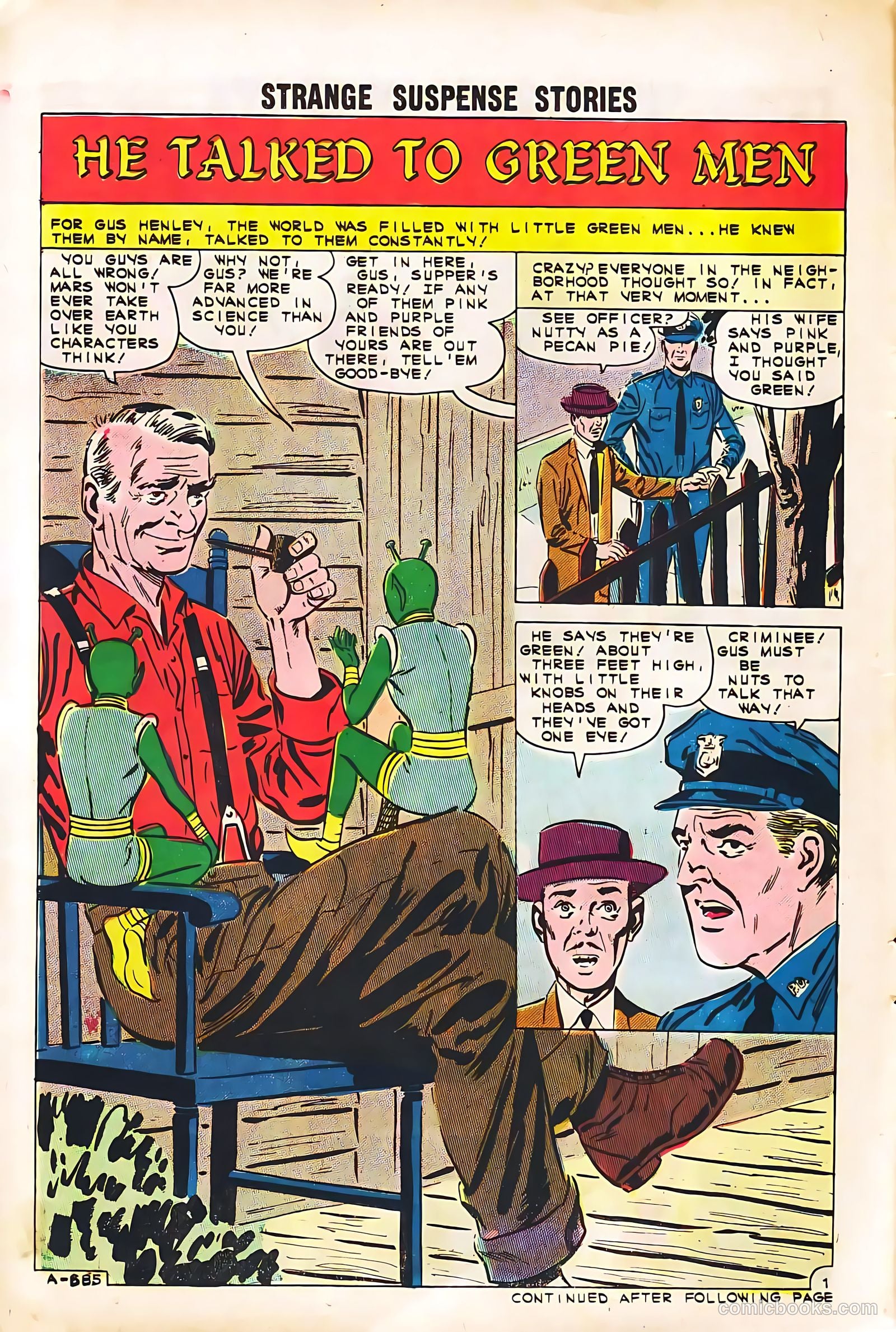 Strange Suspense Stories #56 — page 14 of 36