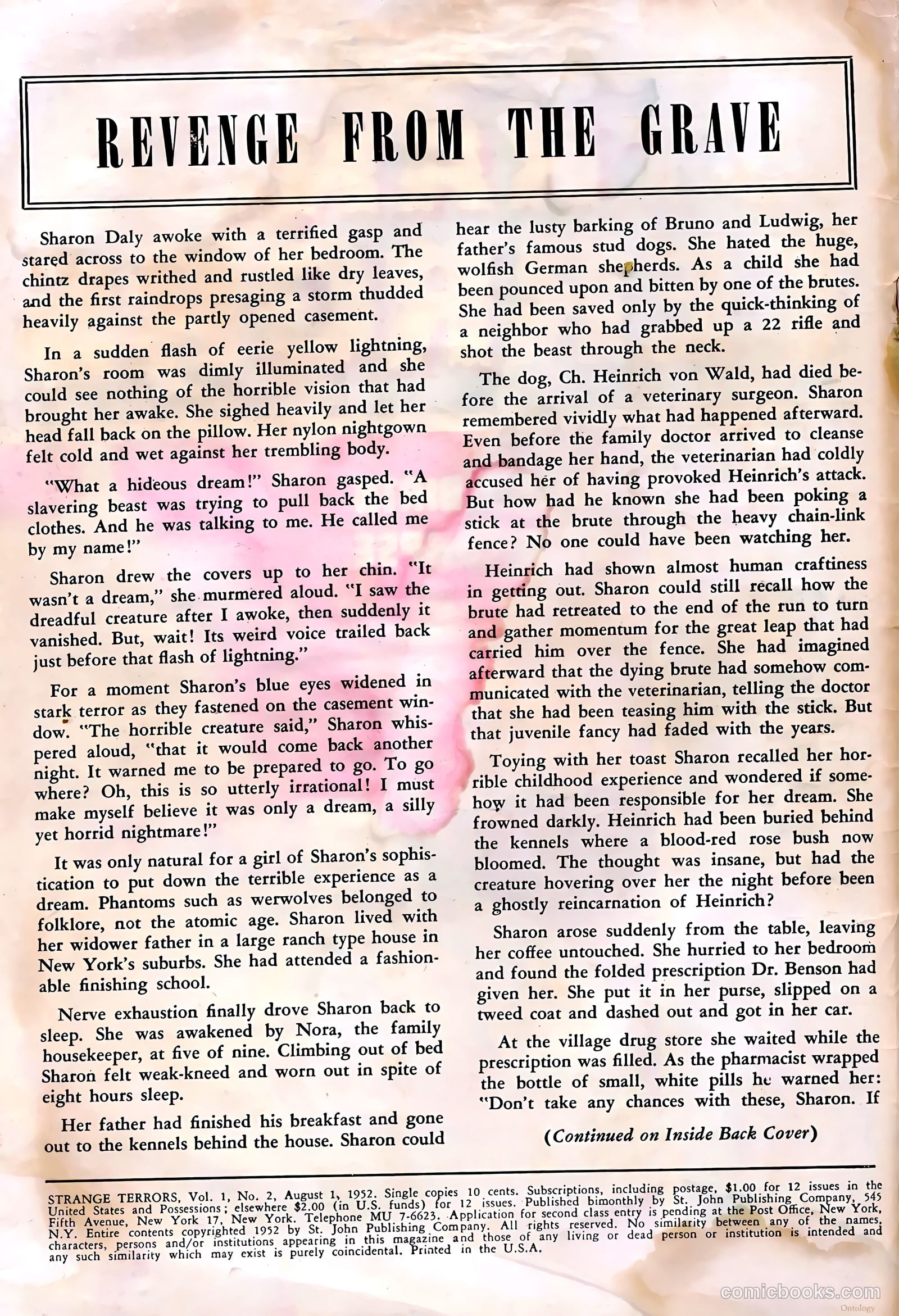 Strange Terrors #2 — page 2 of 36