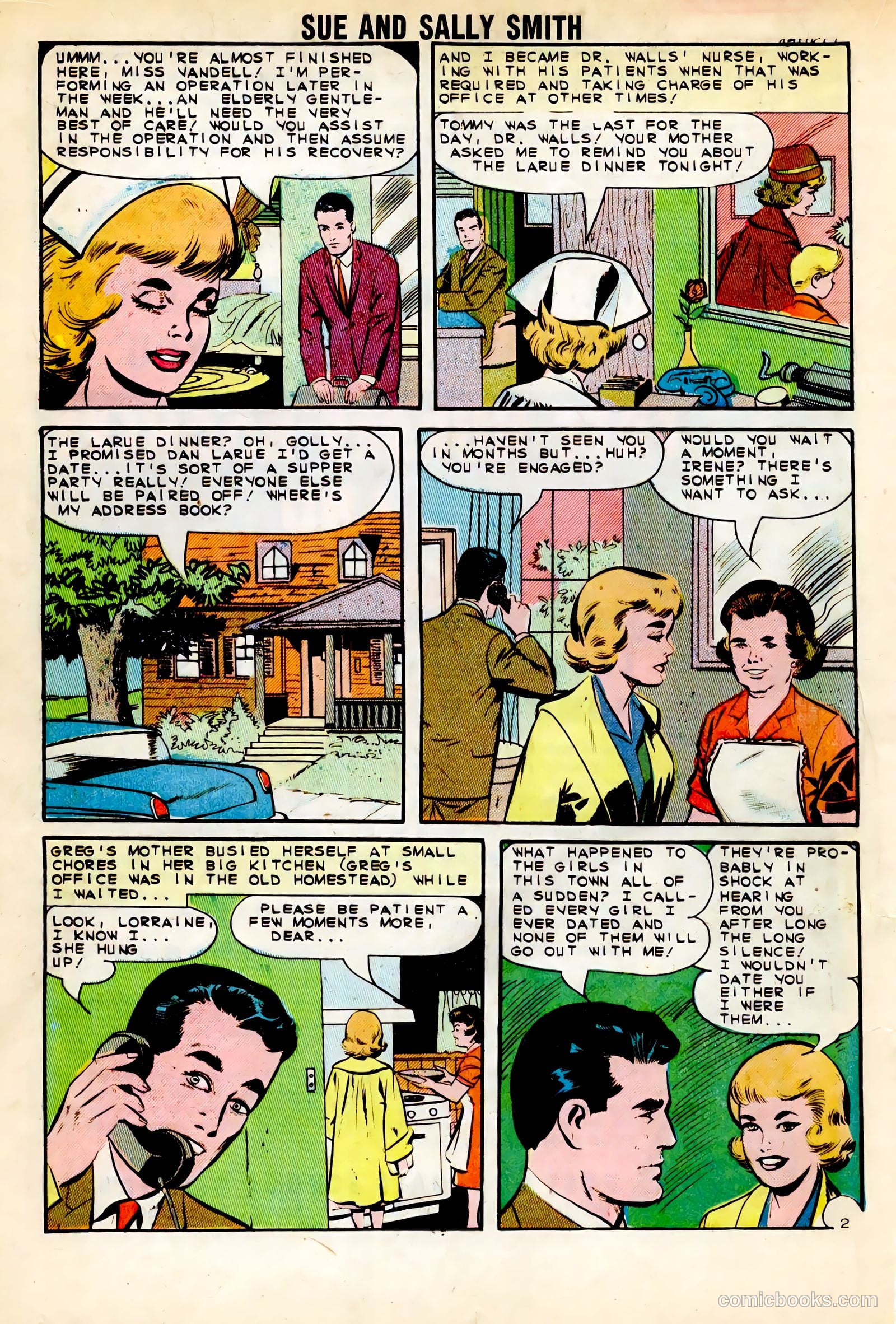 Sue and Sally Smith, Flying Nurses #52 — page 16 of 36