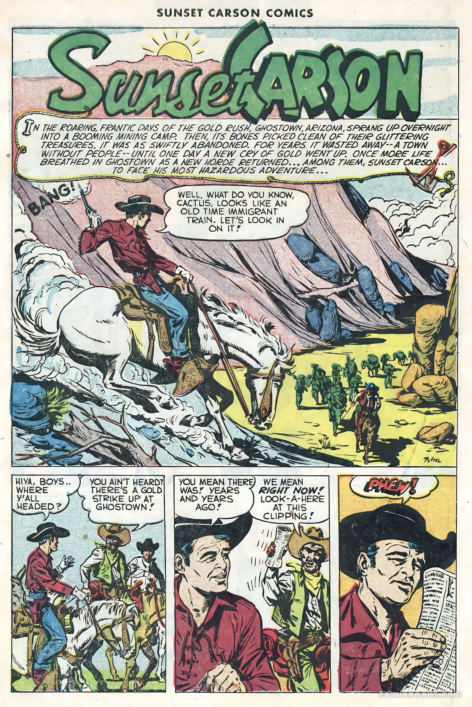 Sunset Carson Comics #1 — page 3 of 36