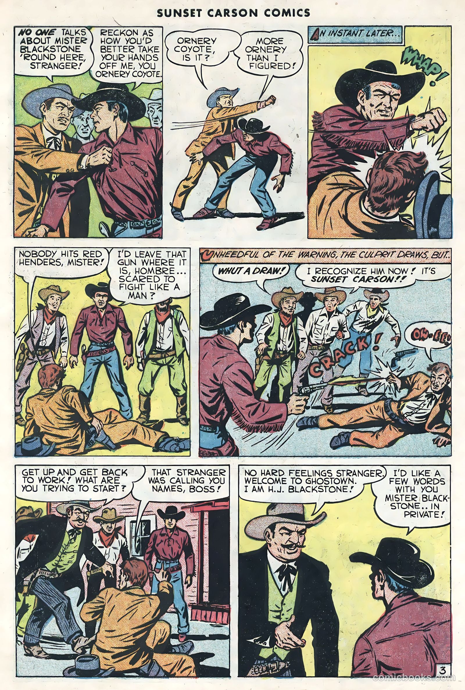 Sunset Carson Comics #1 — page 5 of 36