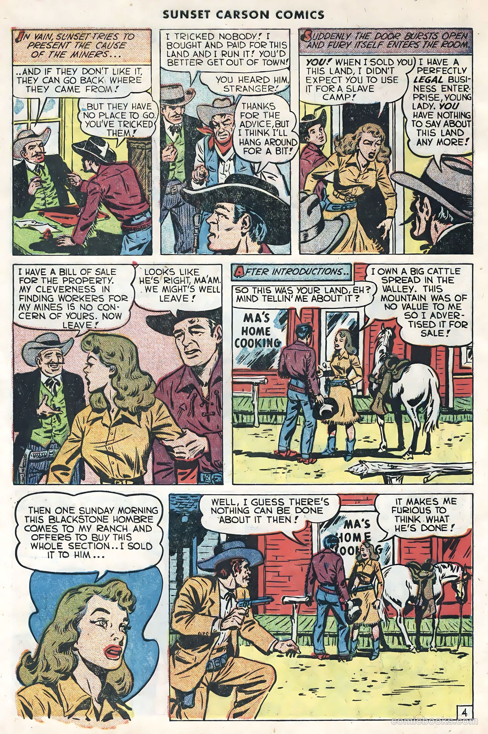 Sunset Carson Comics #1 — page 6 of 36