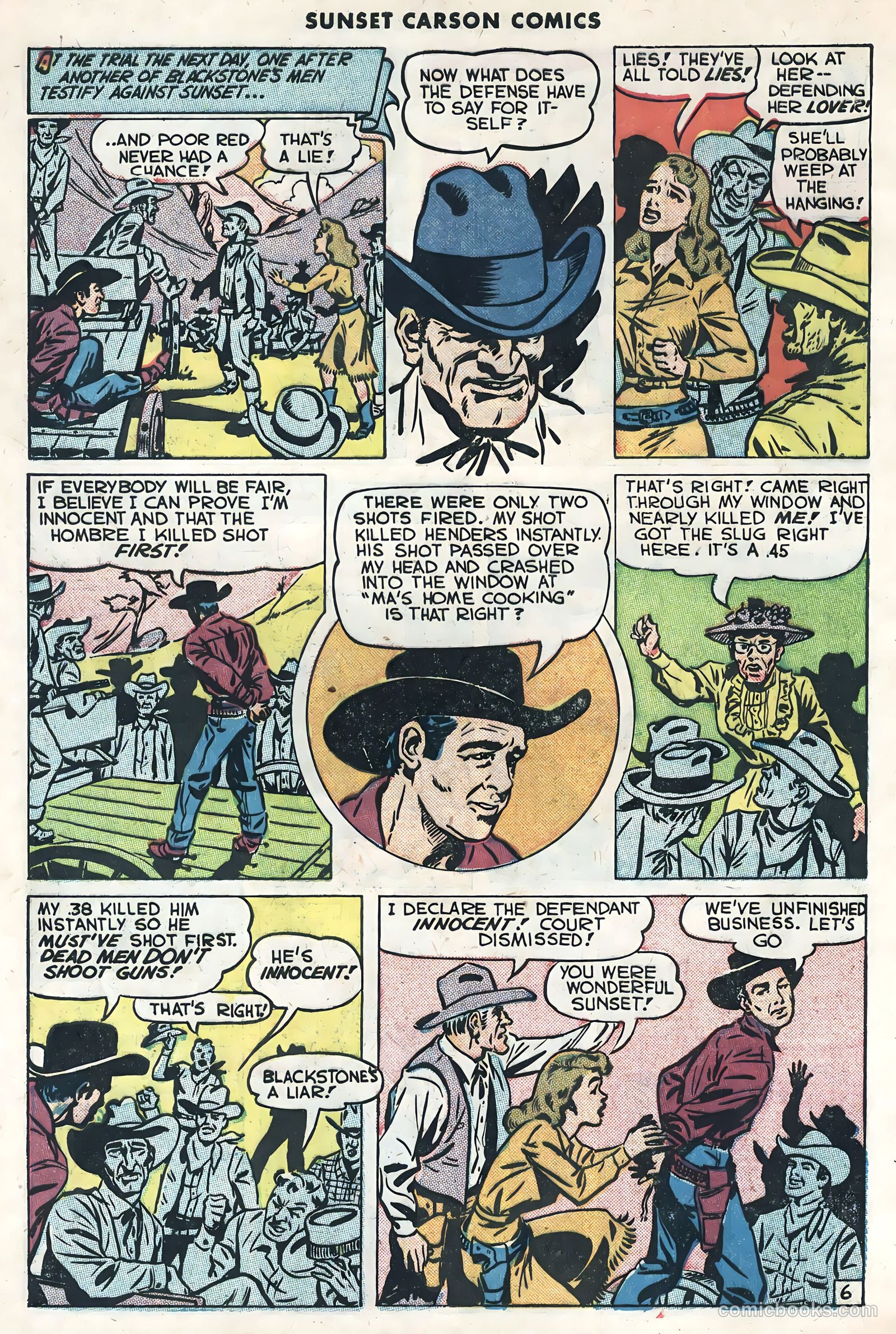 Sunset Carson Comics #1 — page 8 of 36