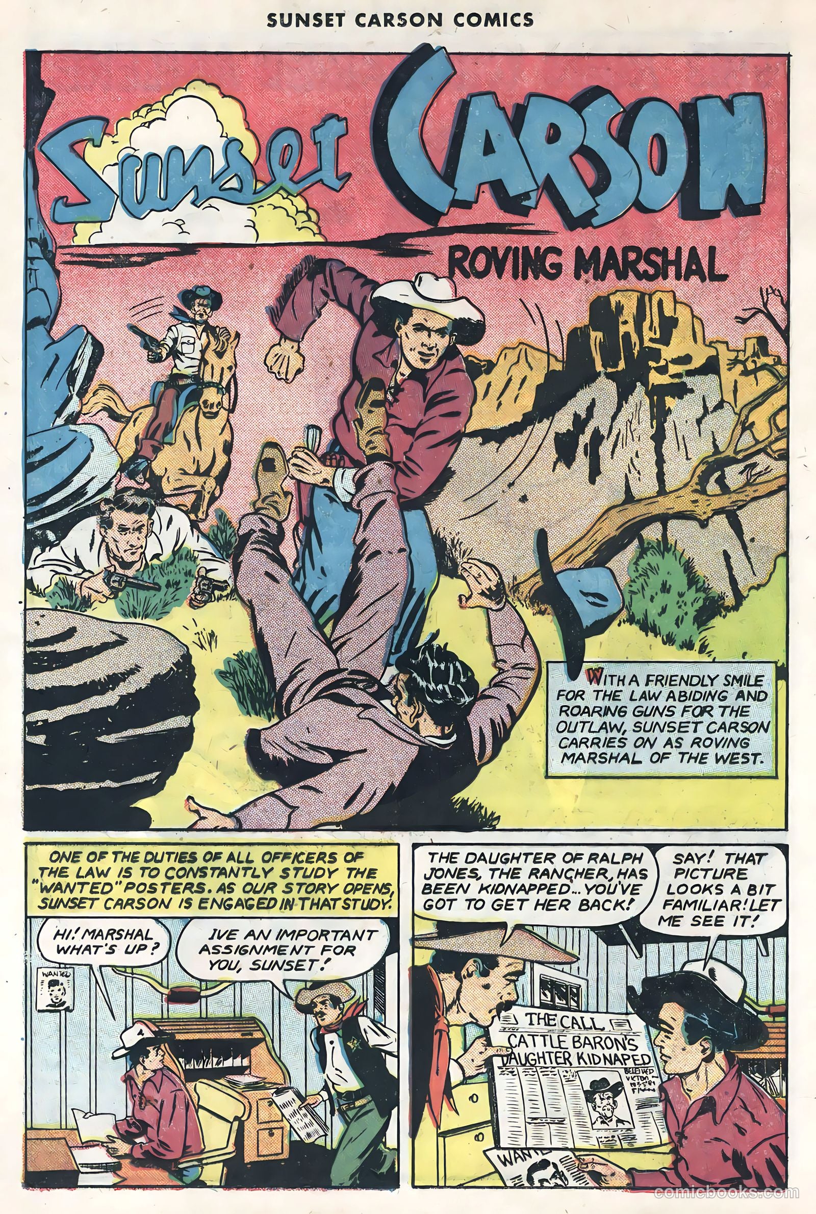 Sunset Carson Comics #1 — page 12 of 36