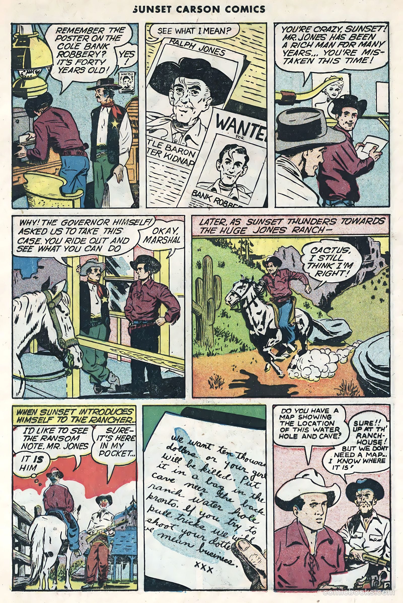 Sunset Carson Comics #1 — page 13 of 36