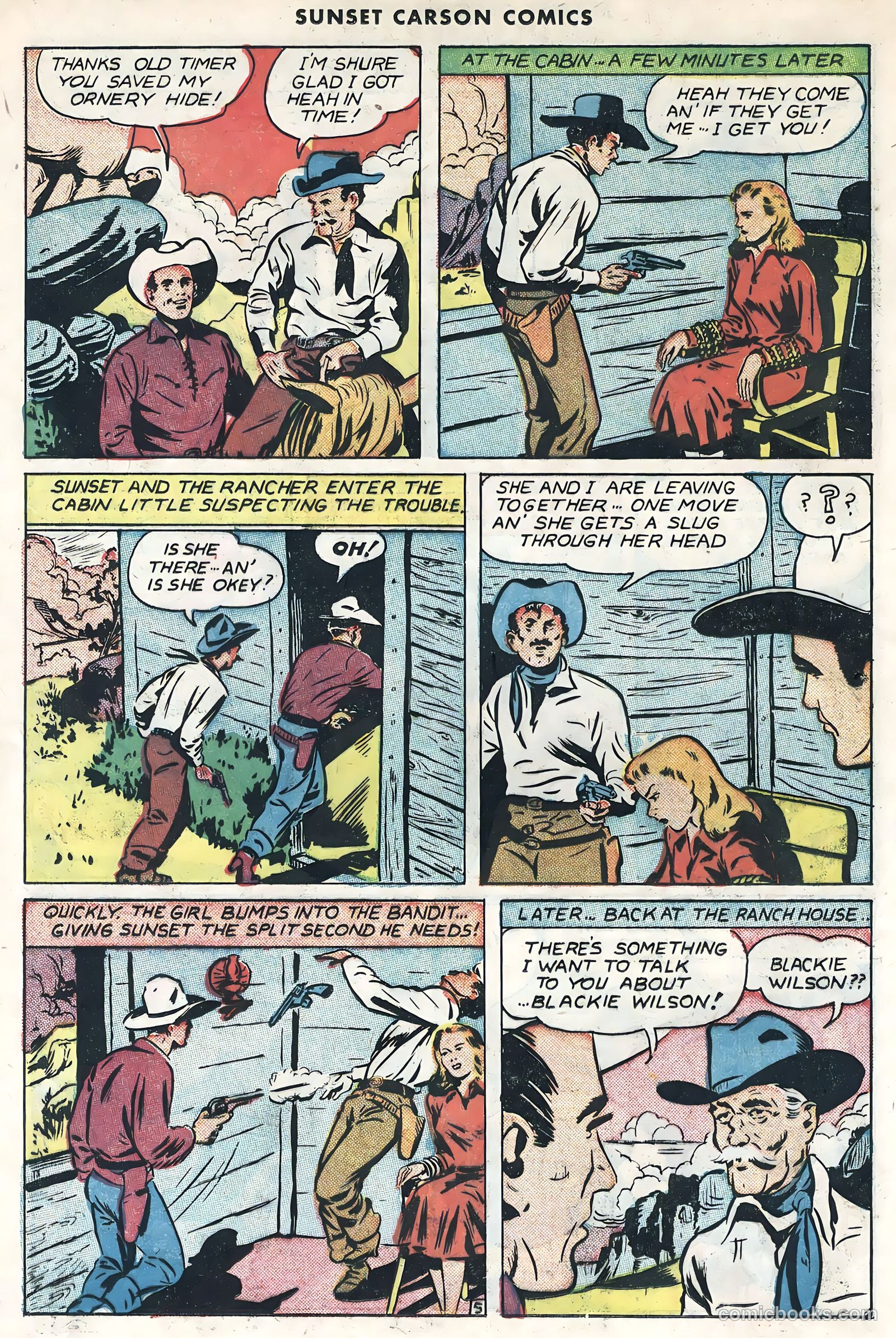 Sunset Carson Comics #1 — page 16 of 36