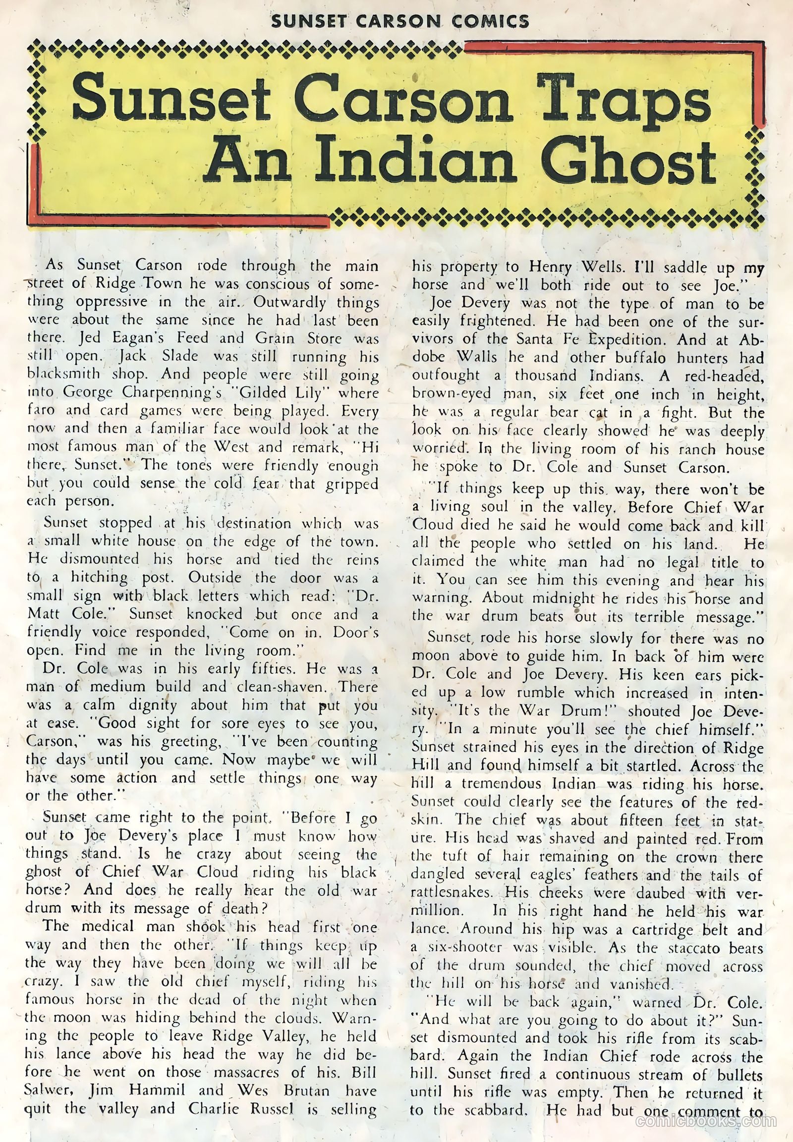 Sunset Carson Comics #1 — page 18 of 36