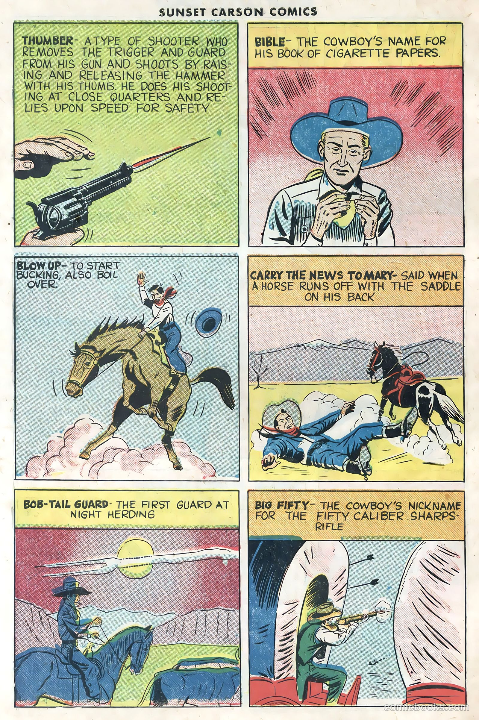 Sunset Carson Comics #1 — page 30 of 36