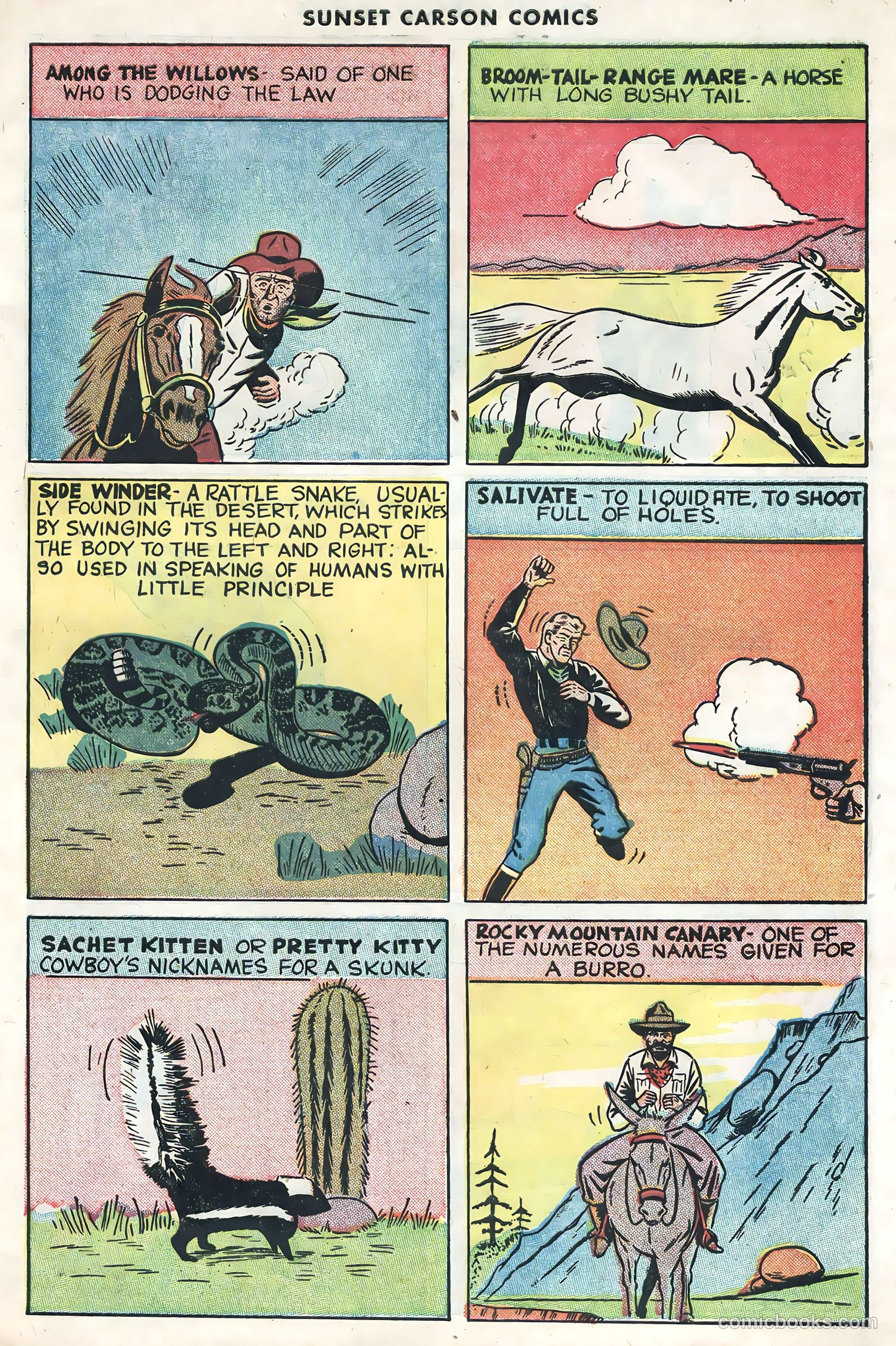 Sunset Carson Comics #1 — page 31 of 36