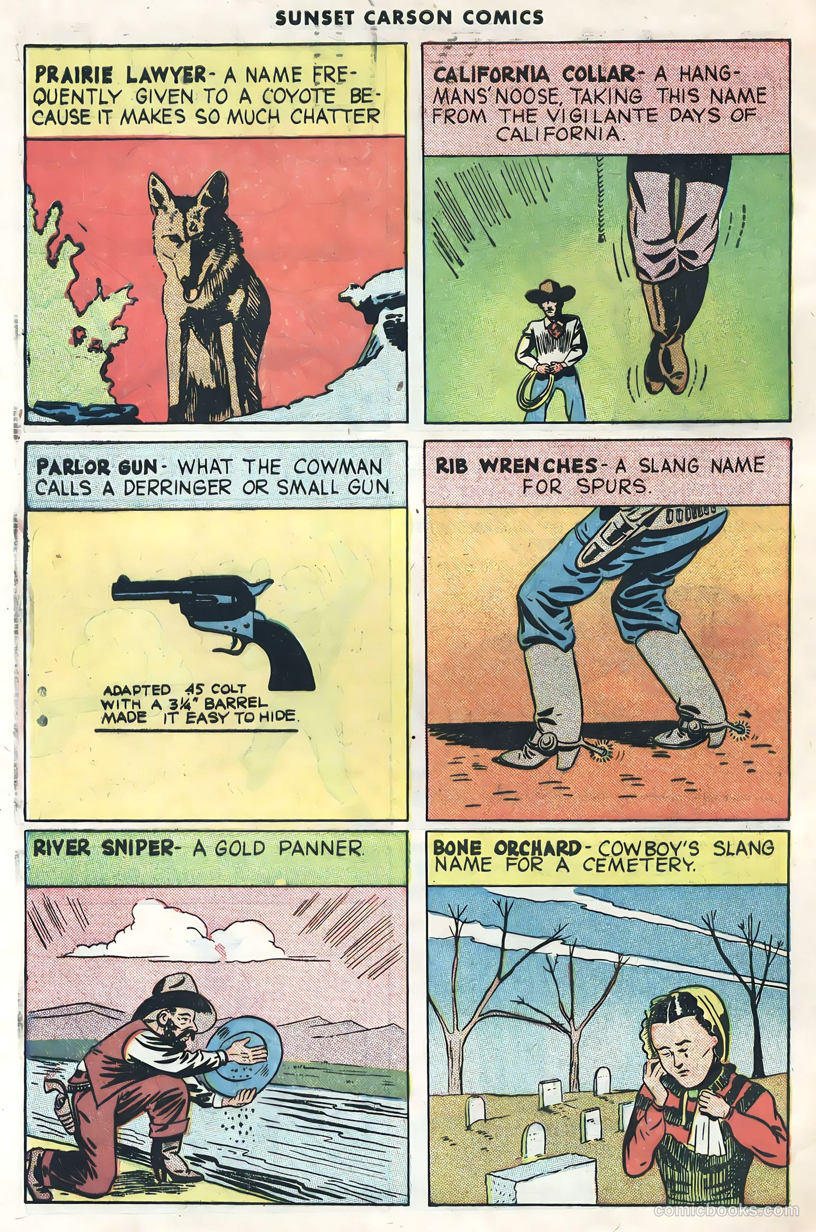 Sunset Carson Comics #1 — page 32 of 36