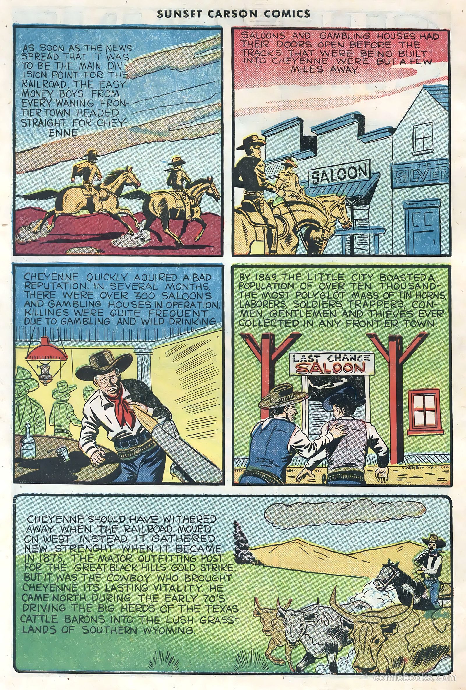 Sunset Carson Comics #1 — page 34 of 36