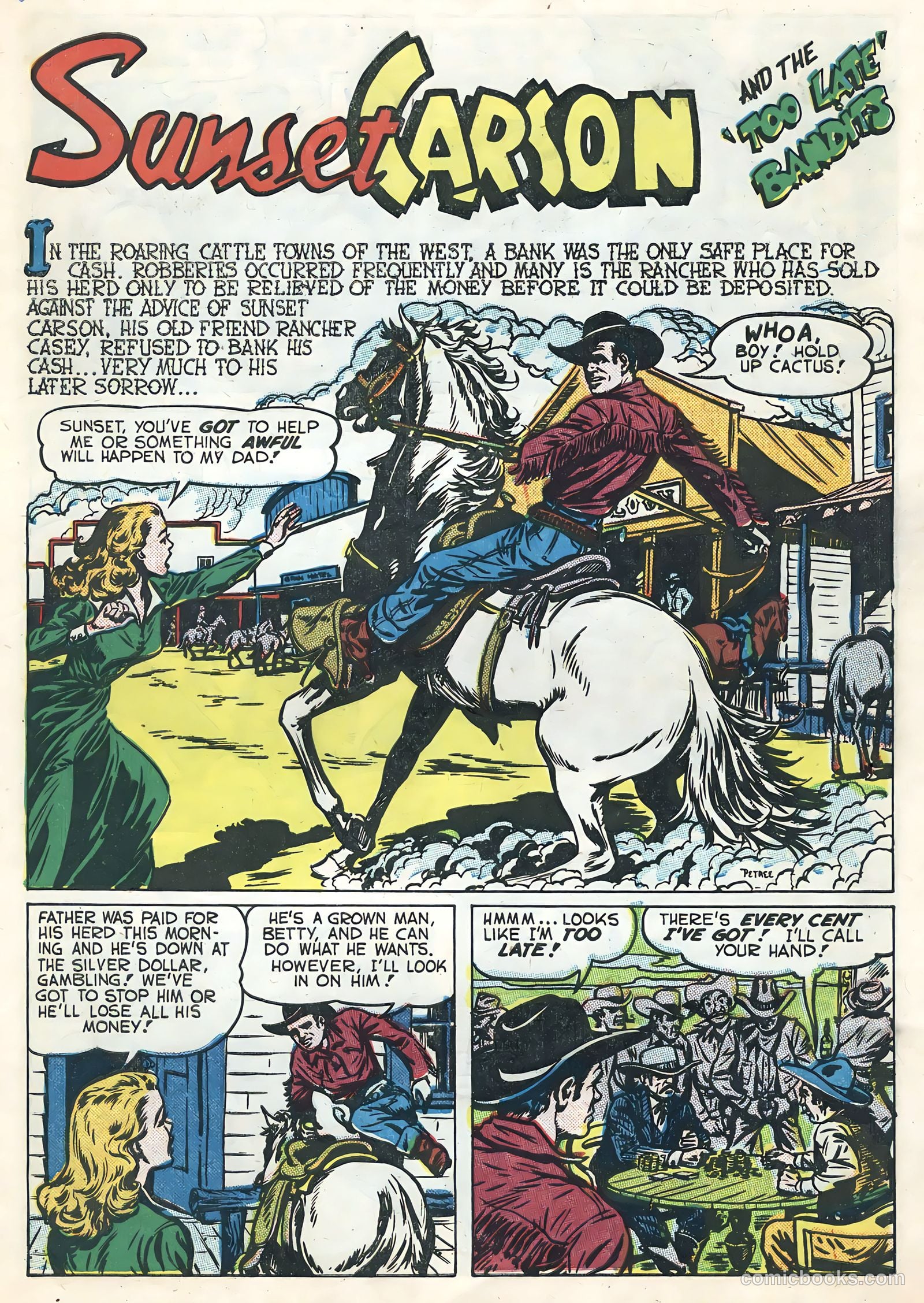 Sunset Carson Comics #2 — page 3 of 36