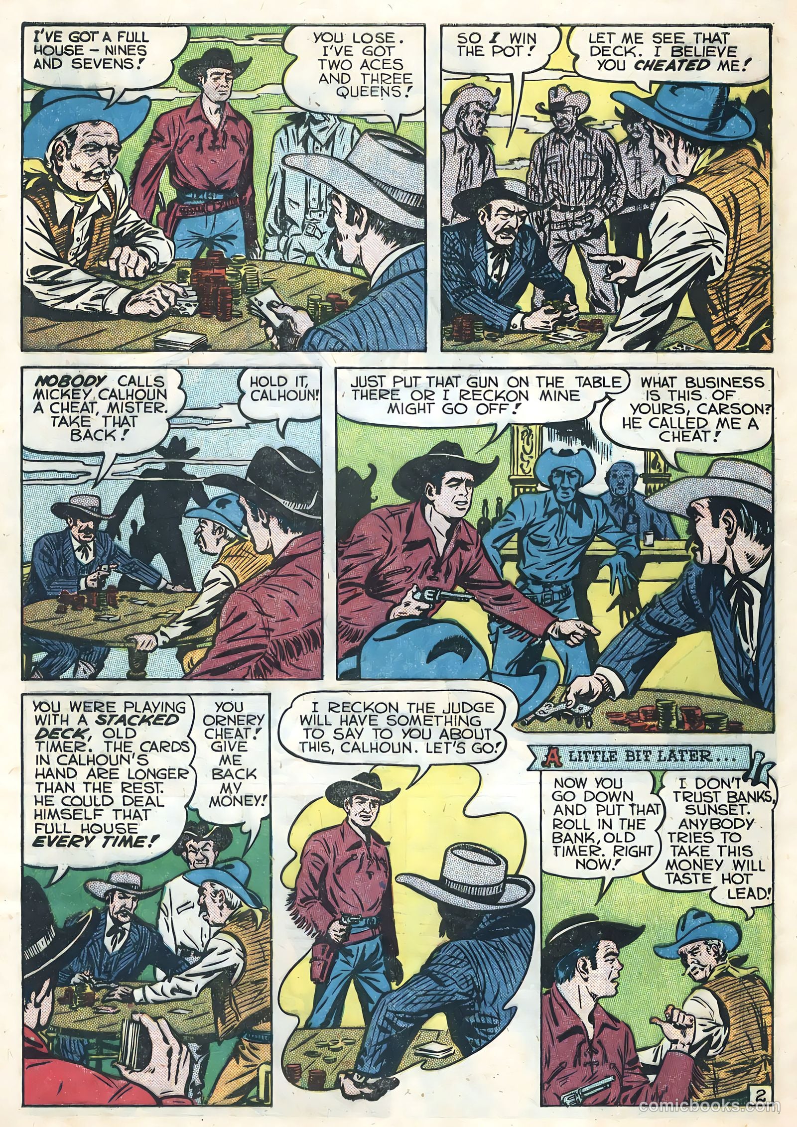 Sunset Carson Comics #2 — page 4 of 36