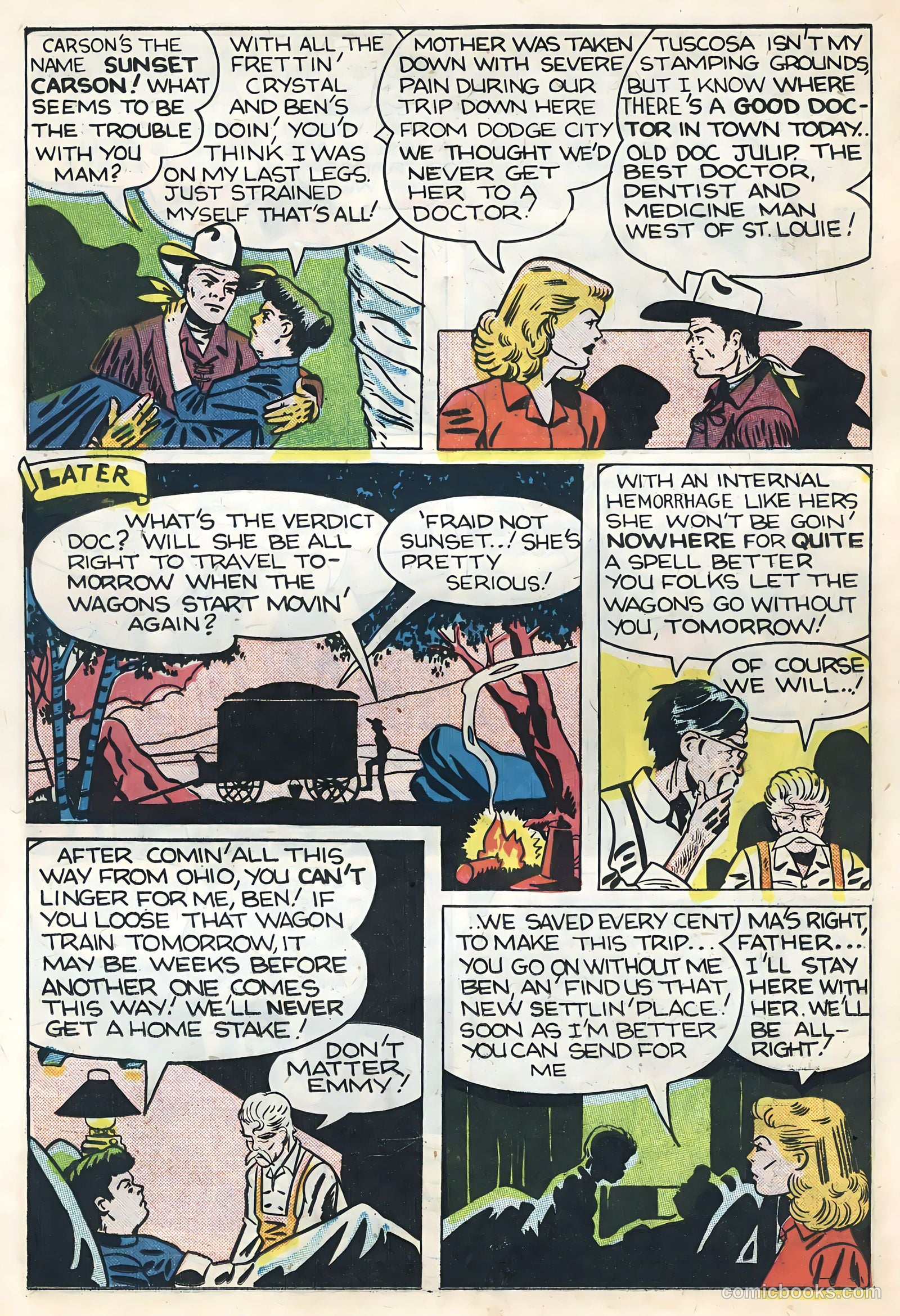 Sunset Carson Comics #2 — page 22 of 36