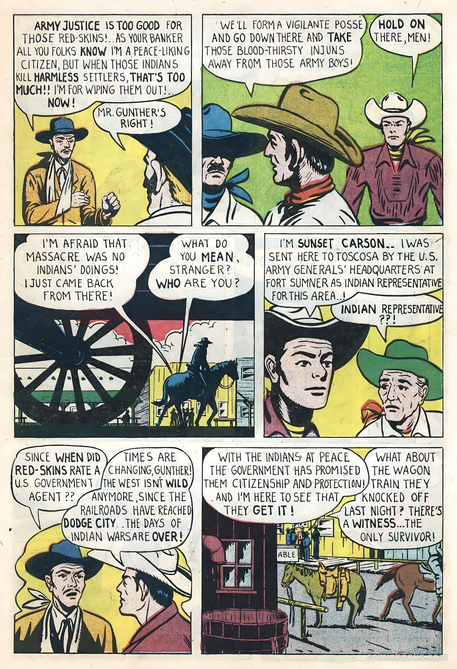 Sunset Carson Comics #2 — page 27 of 36