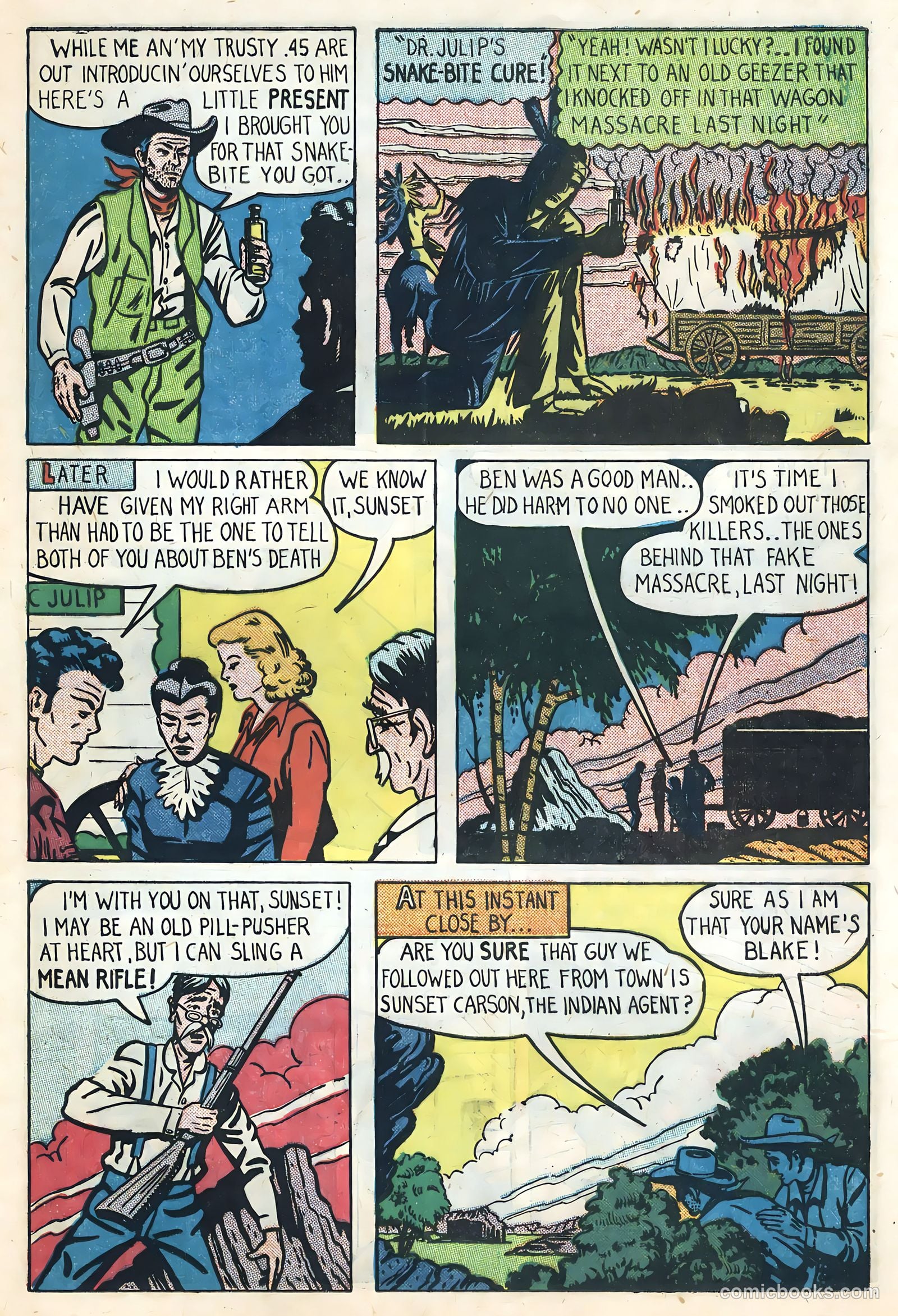 Sunset Carson Comics #2 — page 29 of 36