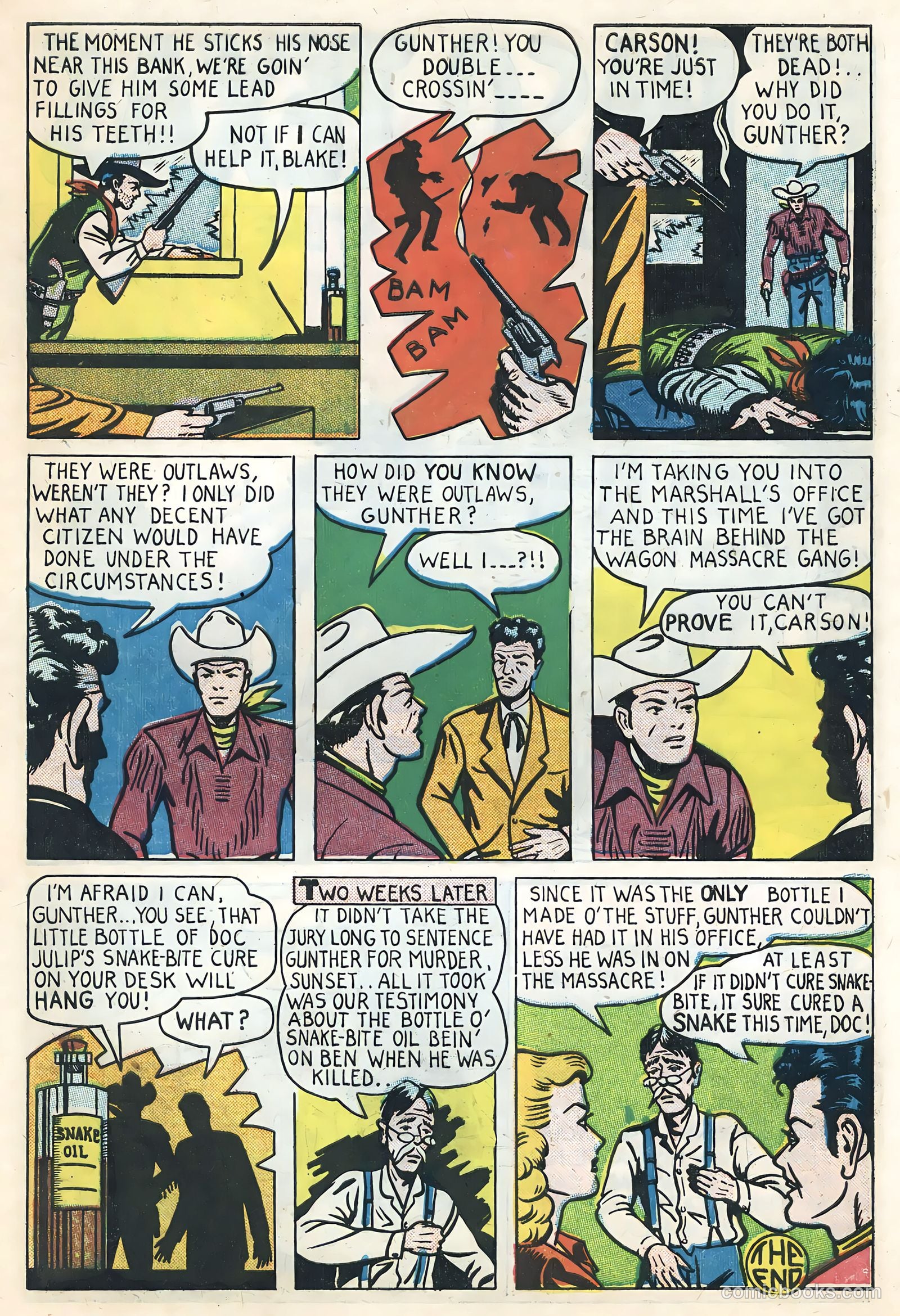 Sunset Carson Comics #2 — page 31 of 36
