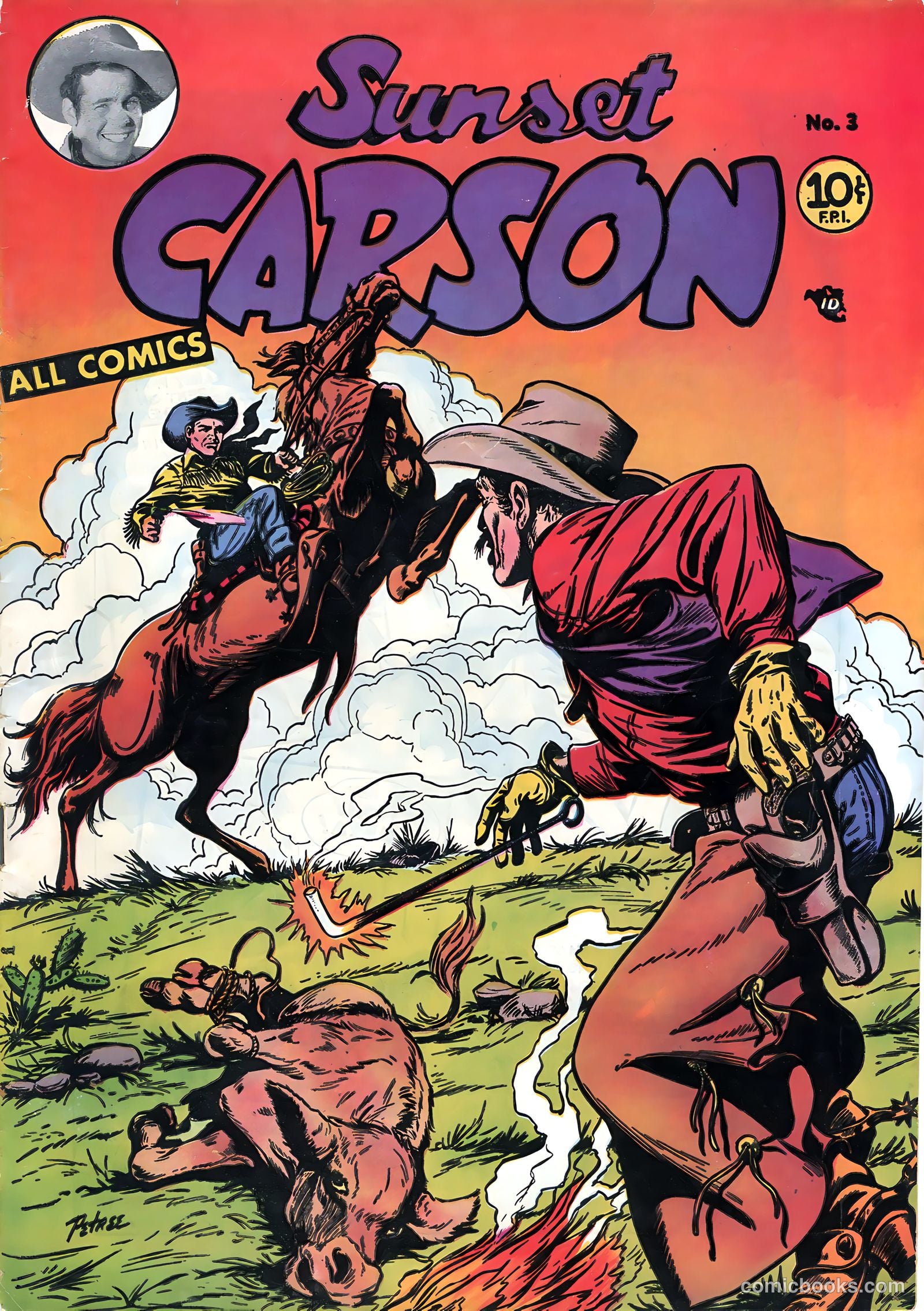 Sunset Carson Comics #3 — page 1 of 36