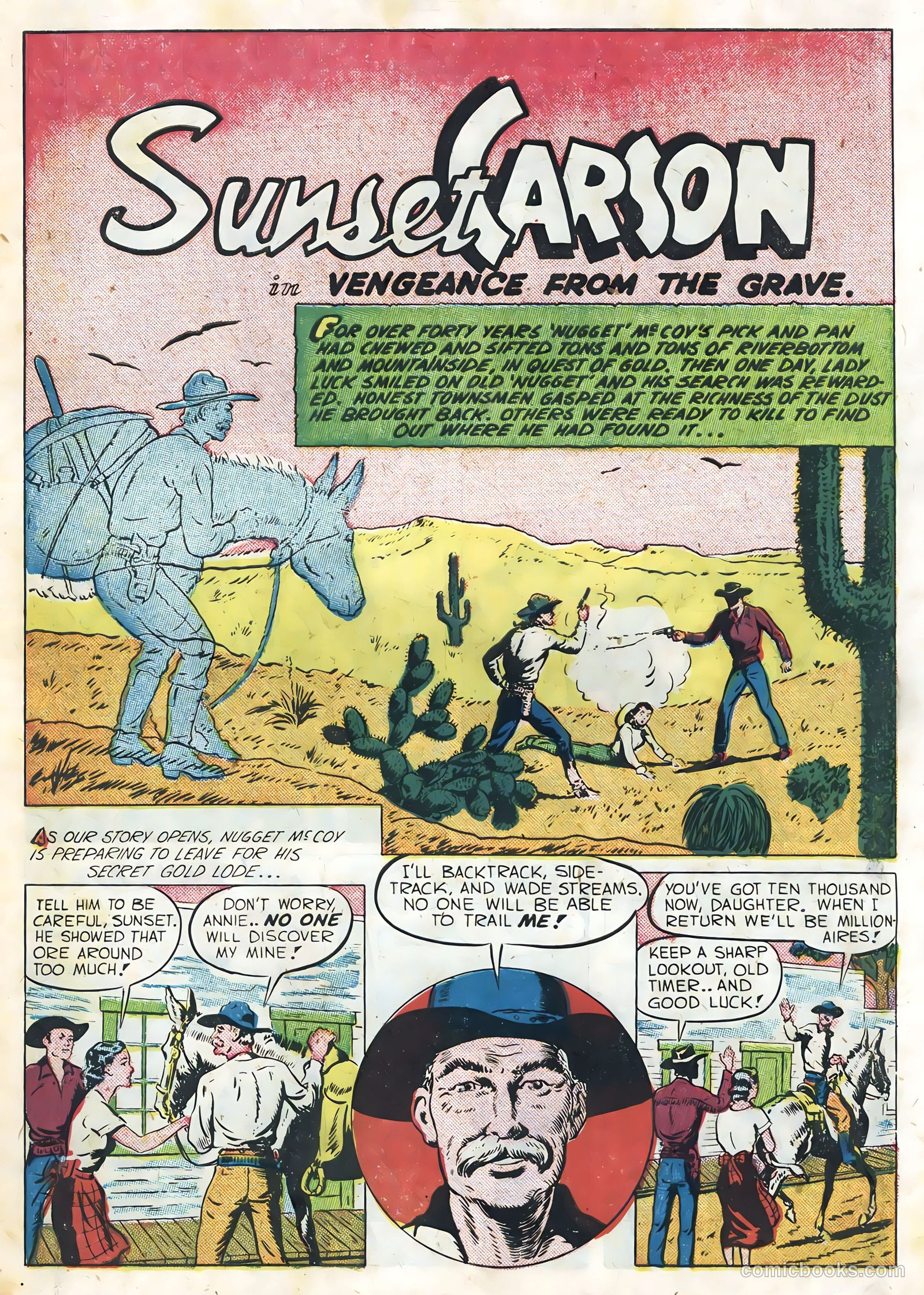 Sunset Carson Comics #3 — page 3 of 36