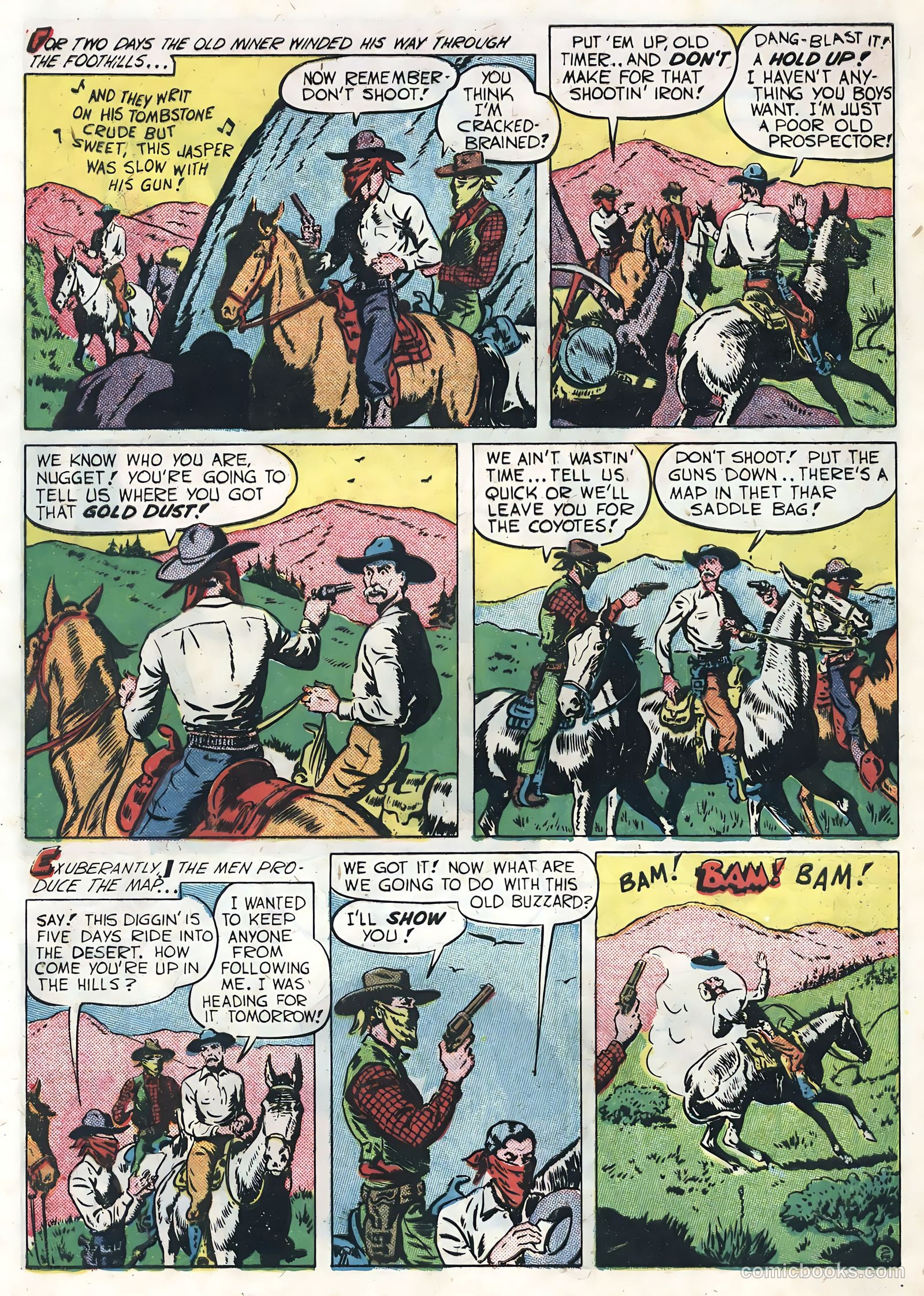 Sunset Carson Comics #3 — page 4 of 36