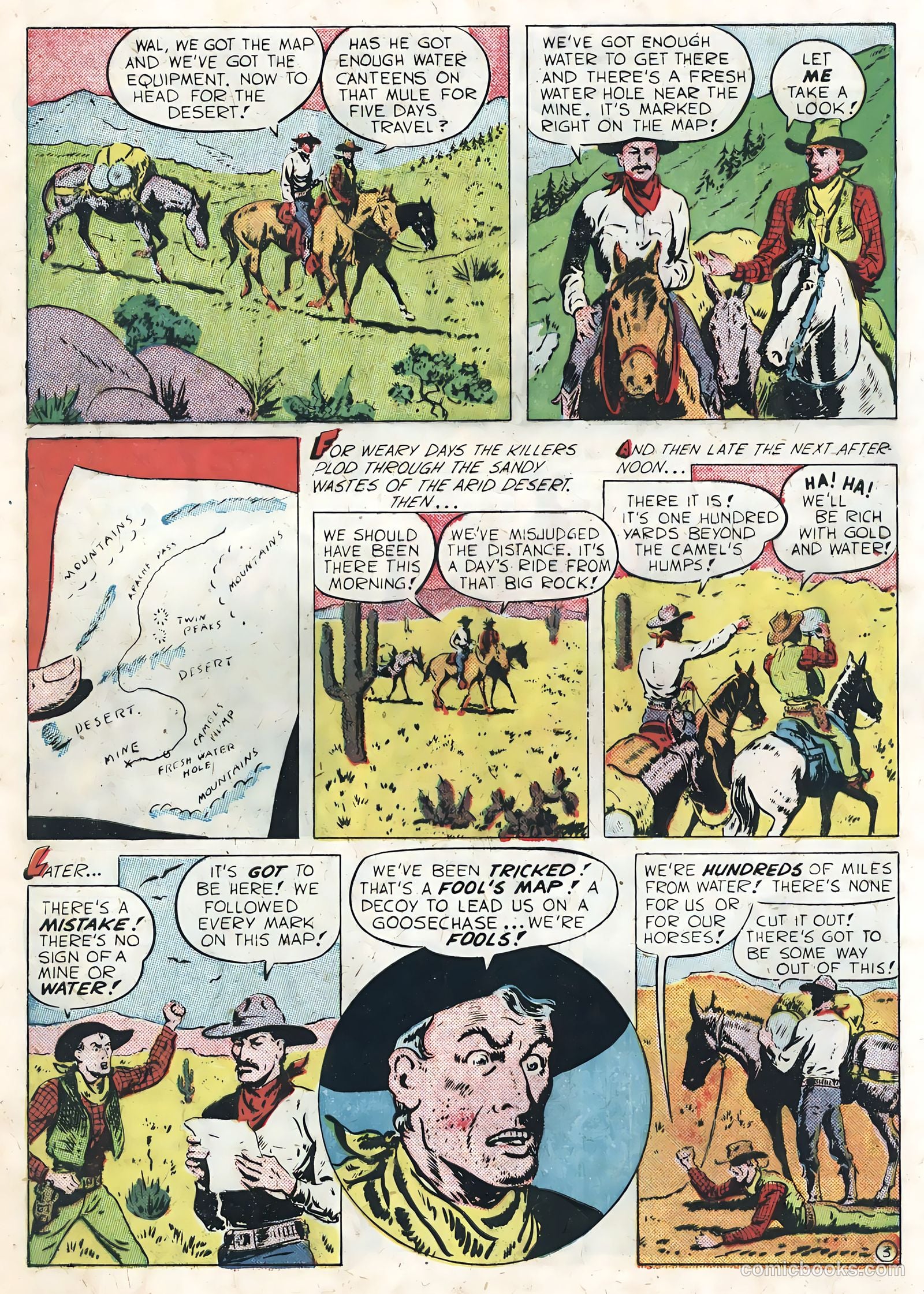 Sunset Carson Comics #3 — page 5 of 36