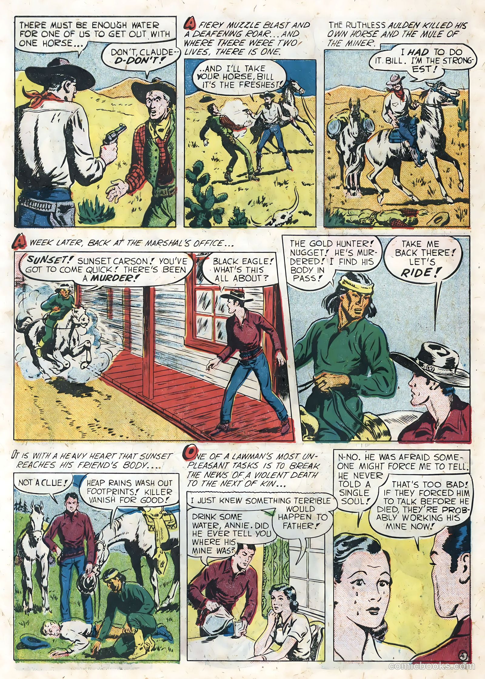 Sunset Carson Comics #3 — page 6 of 36