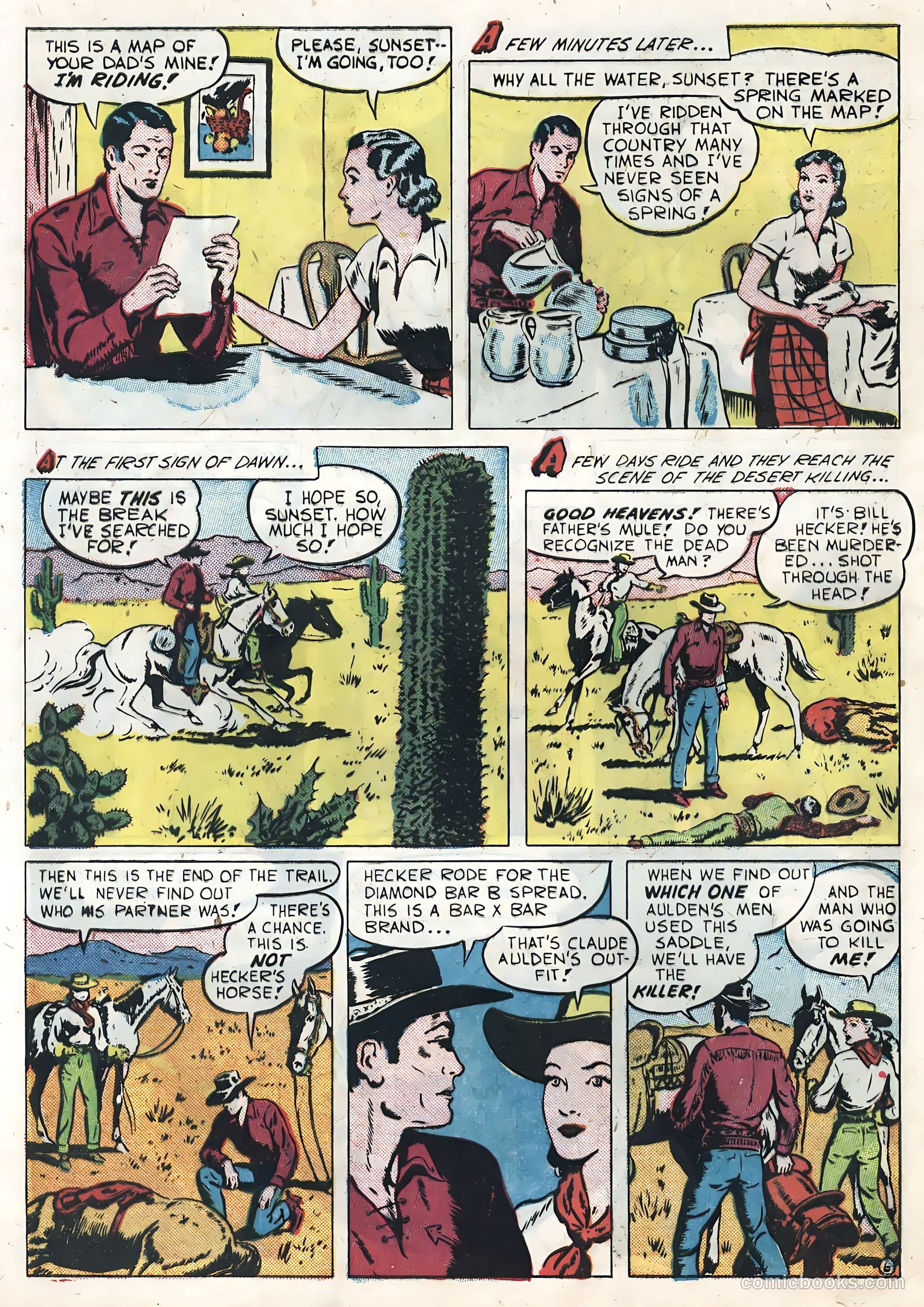 Sunset Carson Comics #3 — page 8 of 36