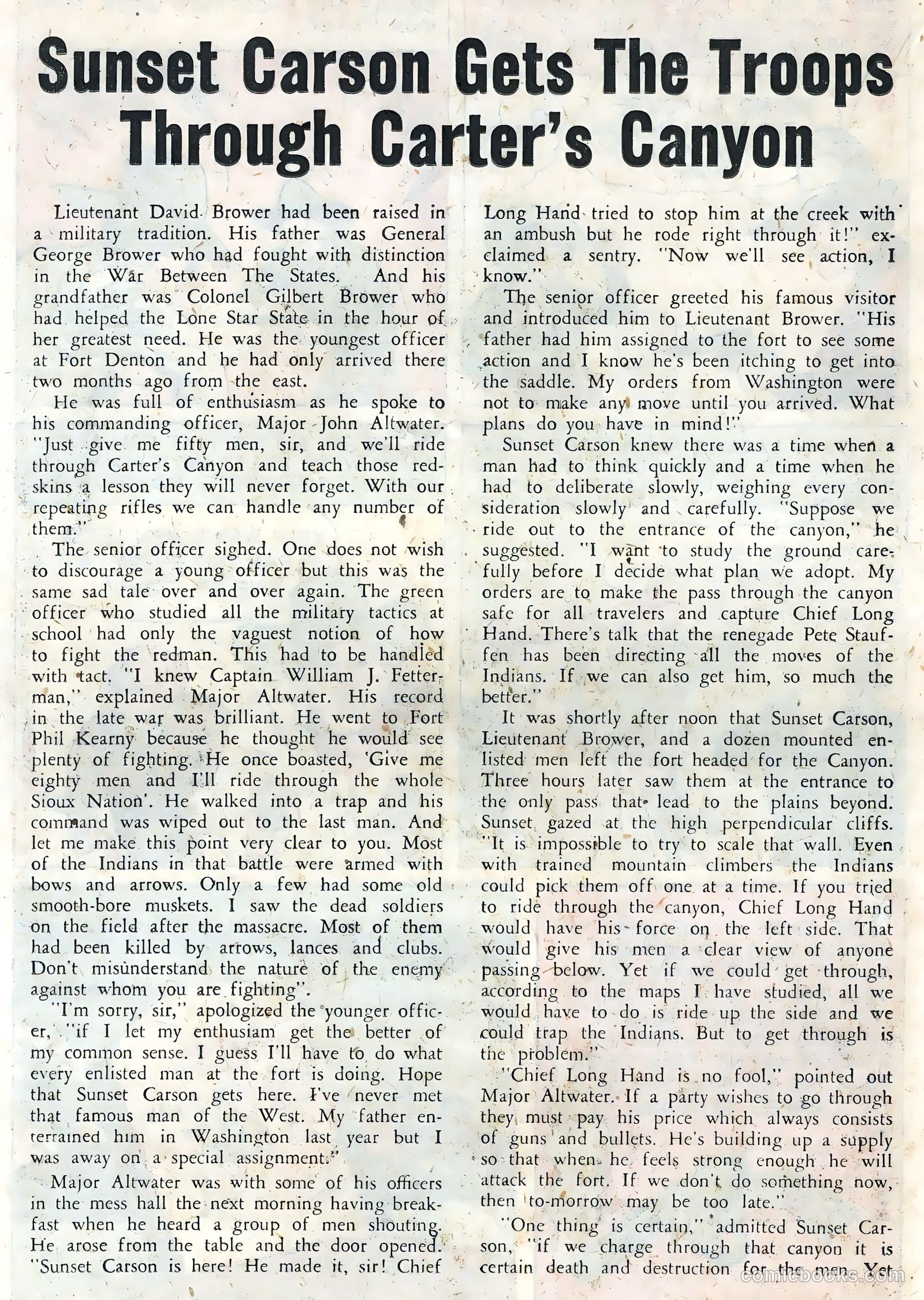 Sunset Carson Comics #3 — page 18 of 36