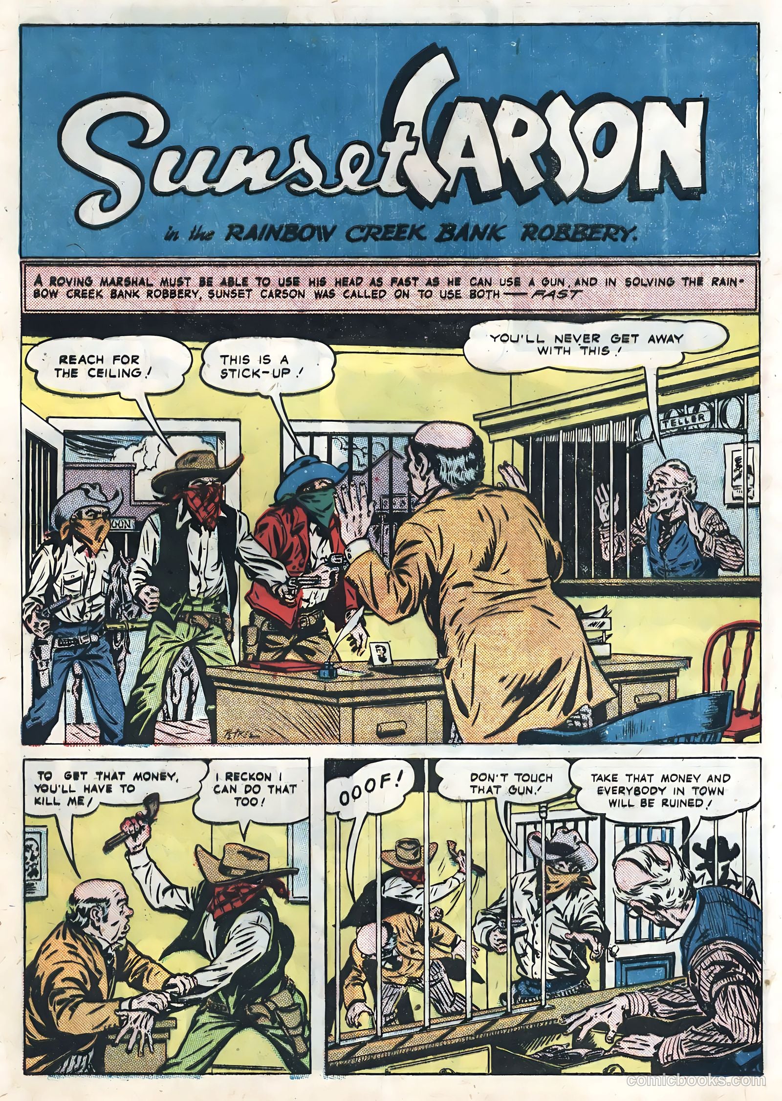 Sunset Carson Comics #3 — page 29 of 36