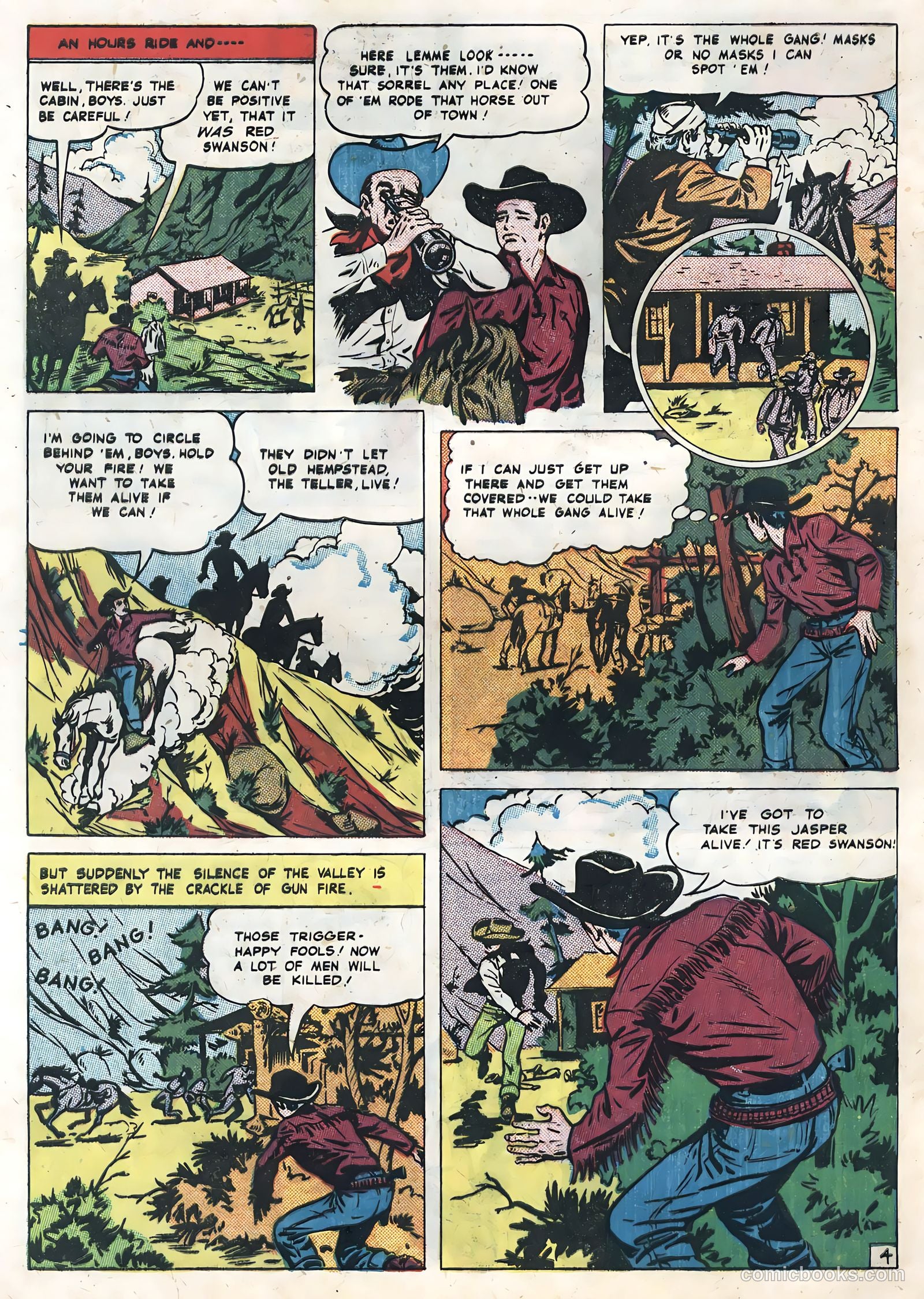 Sunset Carson Comics #3 — page 32 of 36