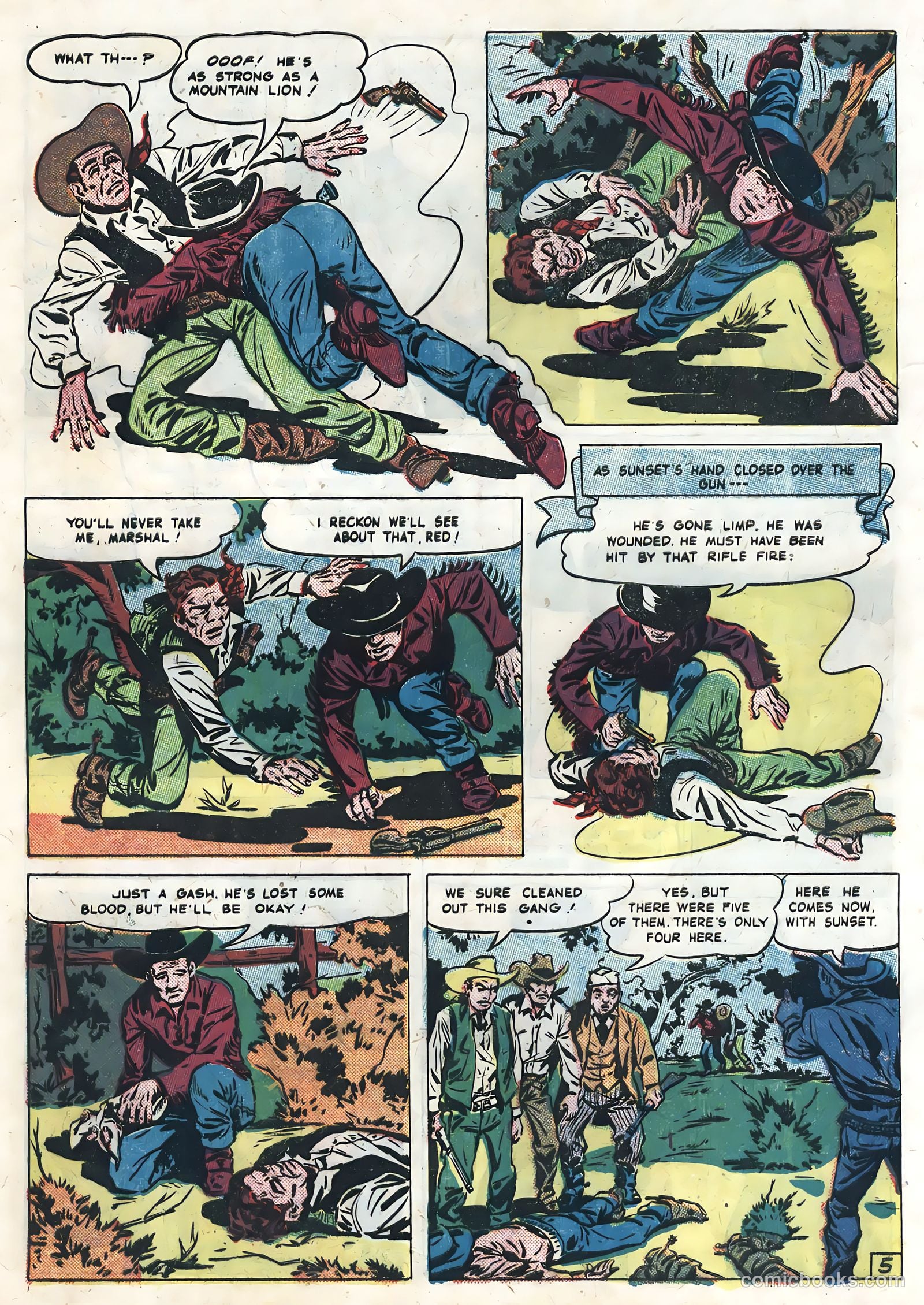 Sunset Carson Comics #3 — page 33 of 36