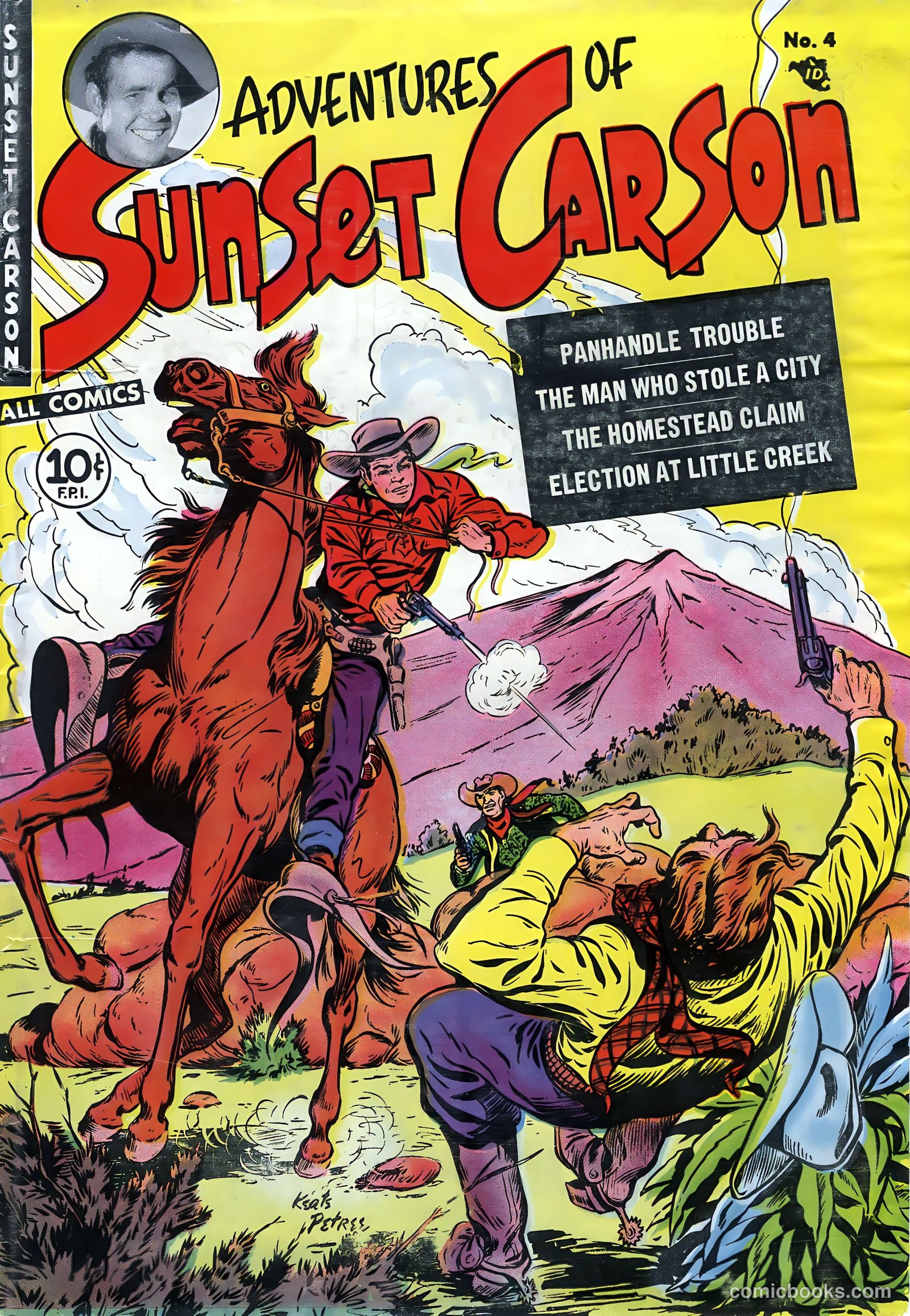 Sunset Carson Comics #4 — page 1 of 36