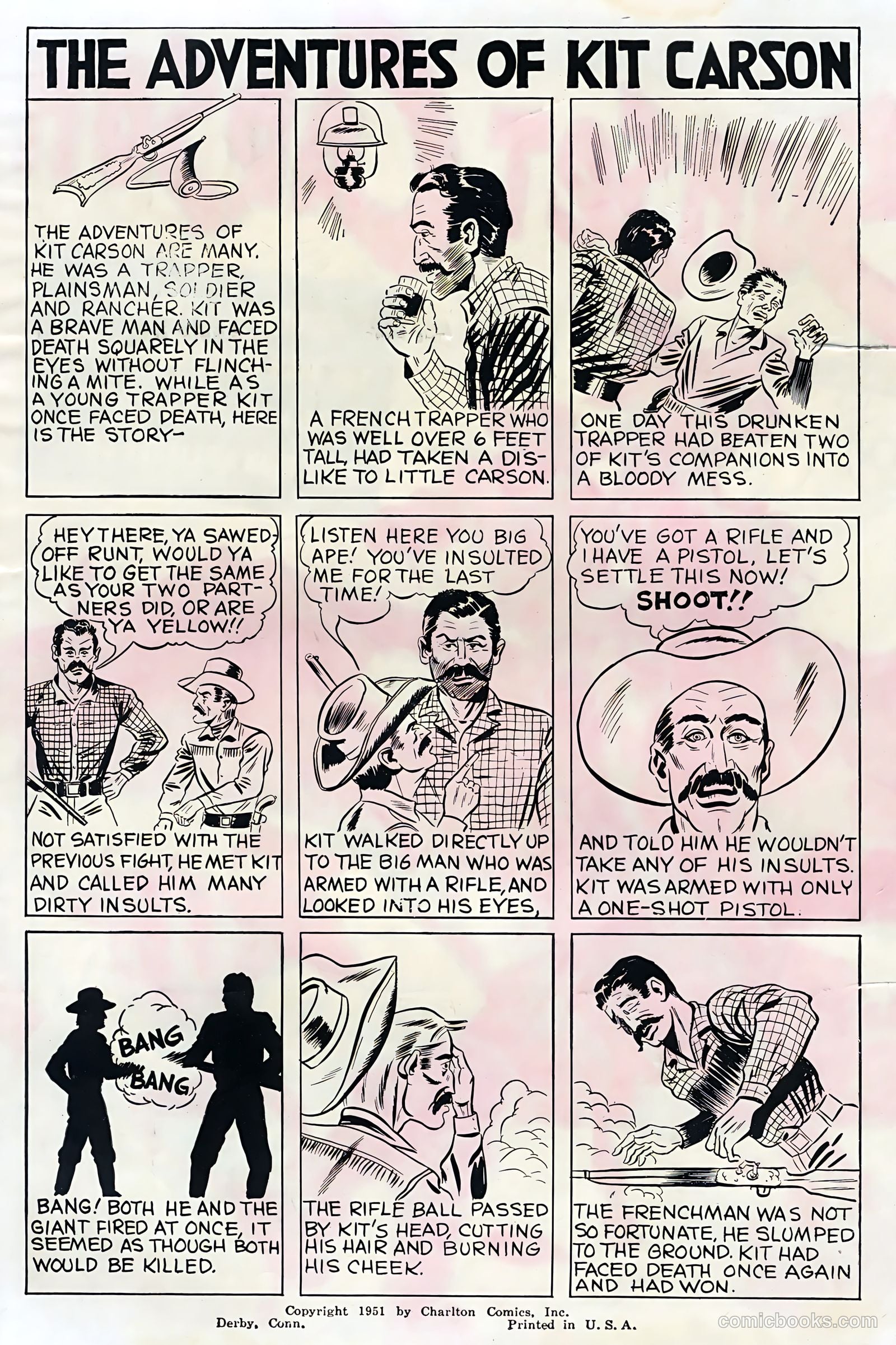Sunset Carson Comics #4 — page 2 of 36