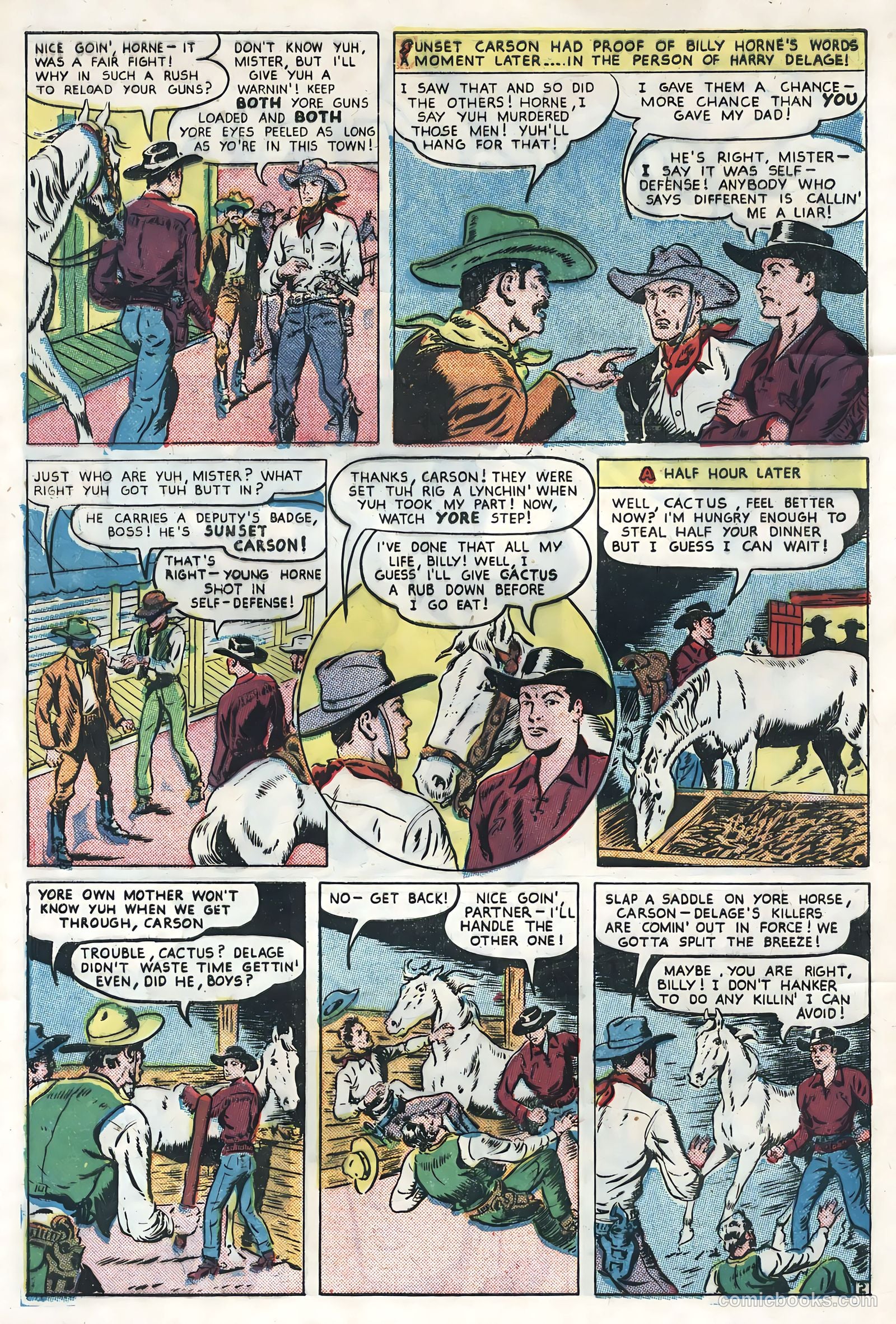 Sunset Carson Comics #4 — page 4 of 36
