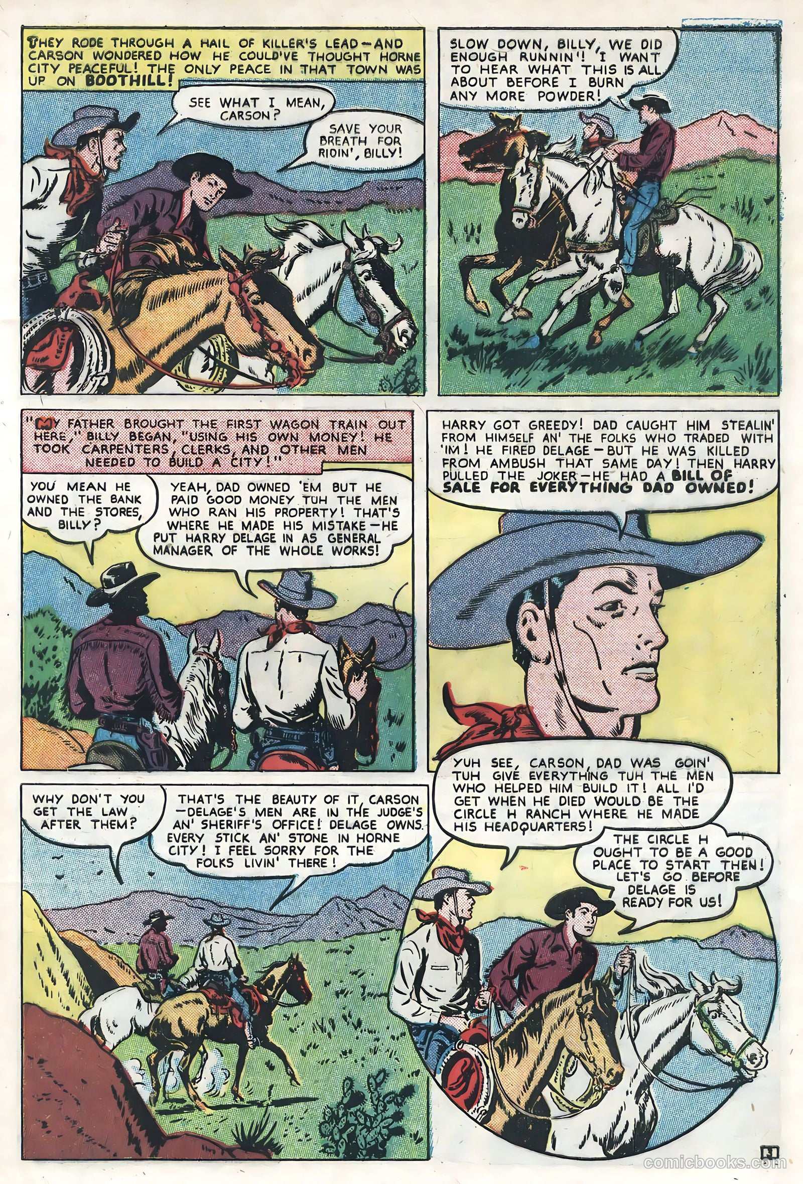 Sunset Carson Comics #4 — page 5 of 36
