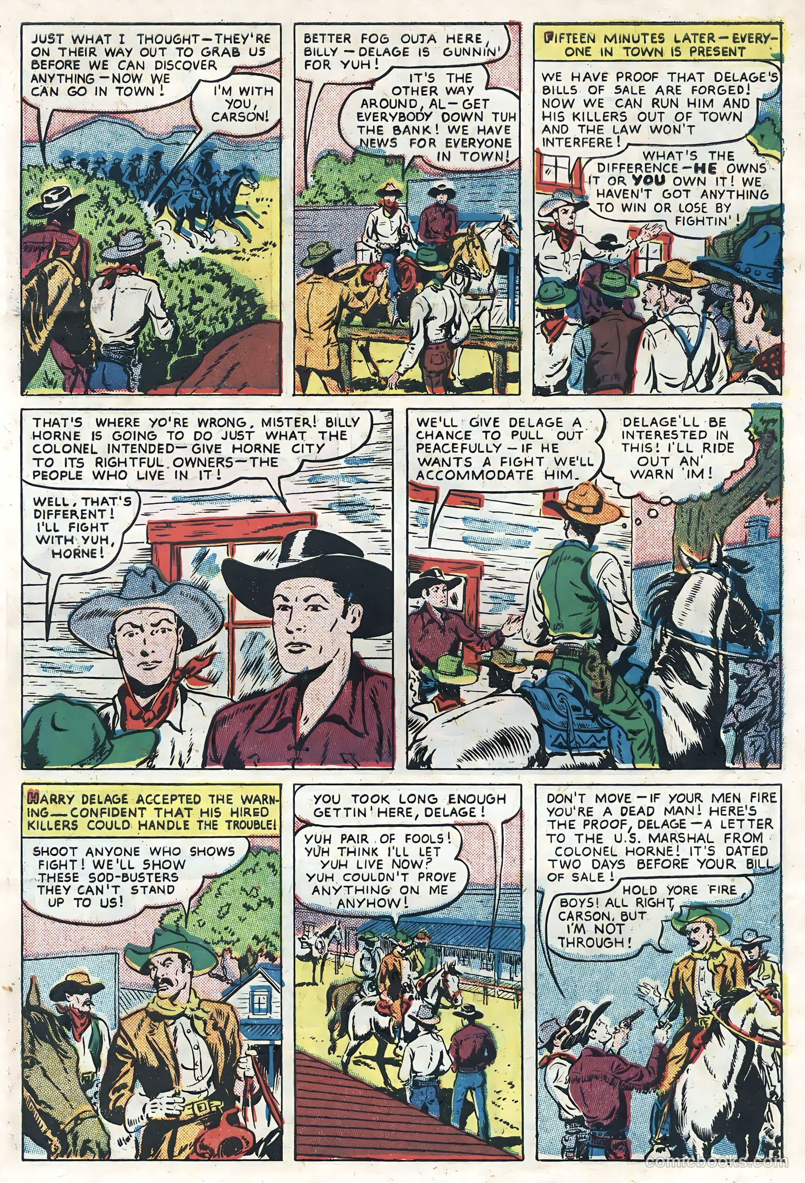 Sunset Carson Comics #4 — page 7 of 36