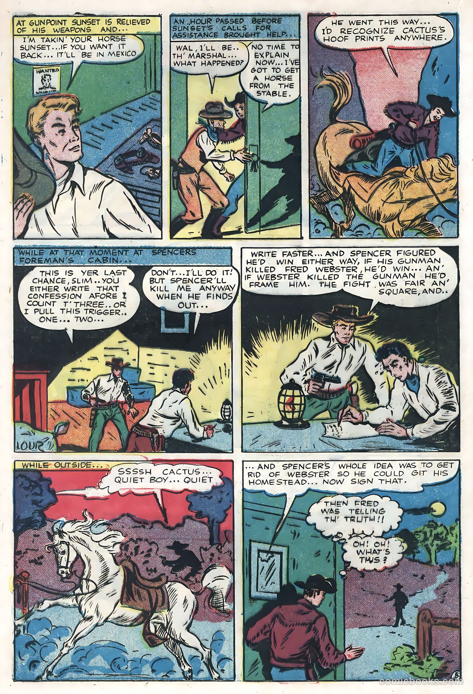 Sunset Carson Comics #4 — page 16 of 36
