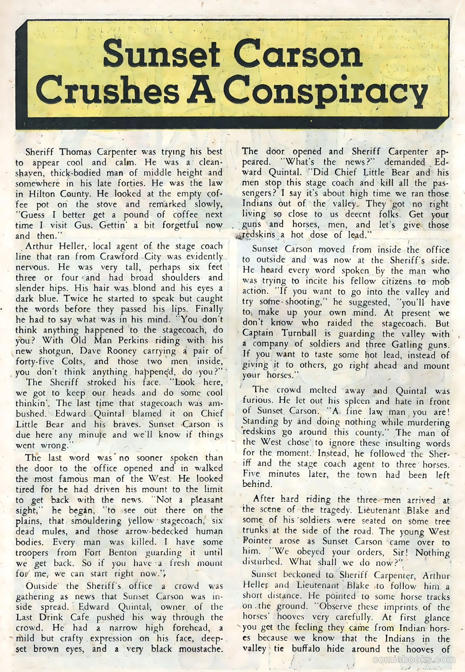 Sunset Carson Comics #4 — page 18 of 36
