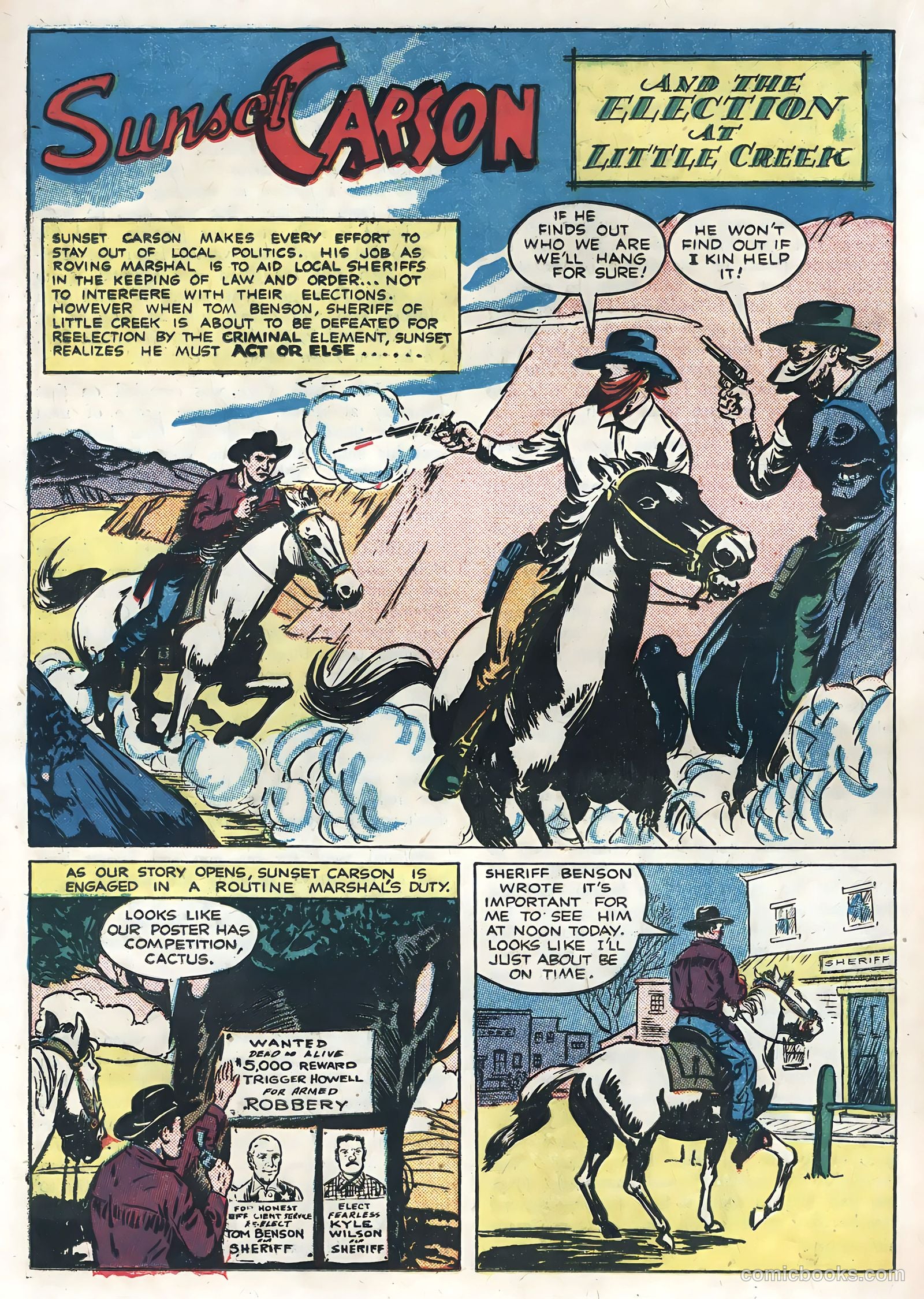 Sunset Carson Comics #4 — page 20 of 36