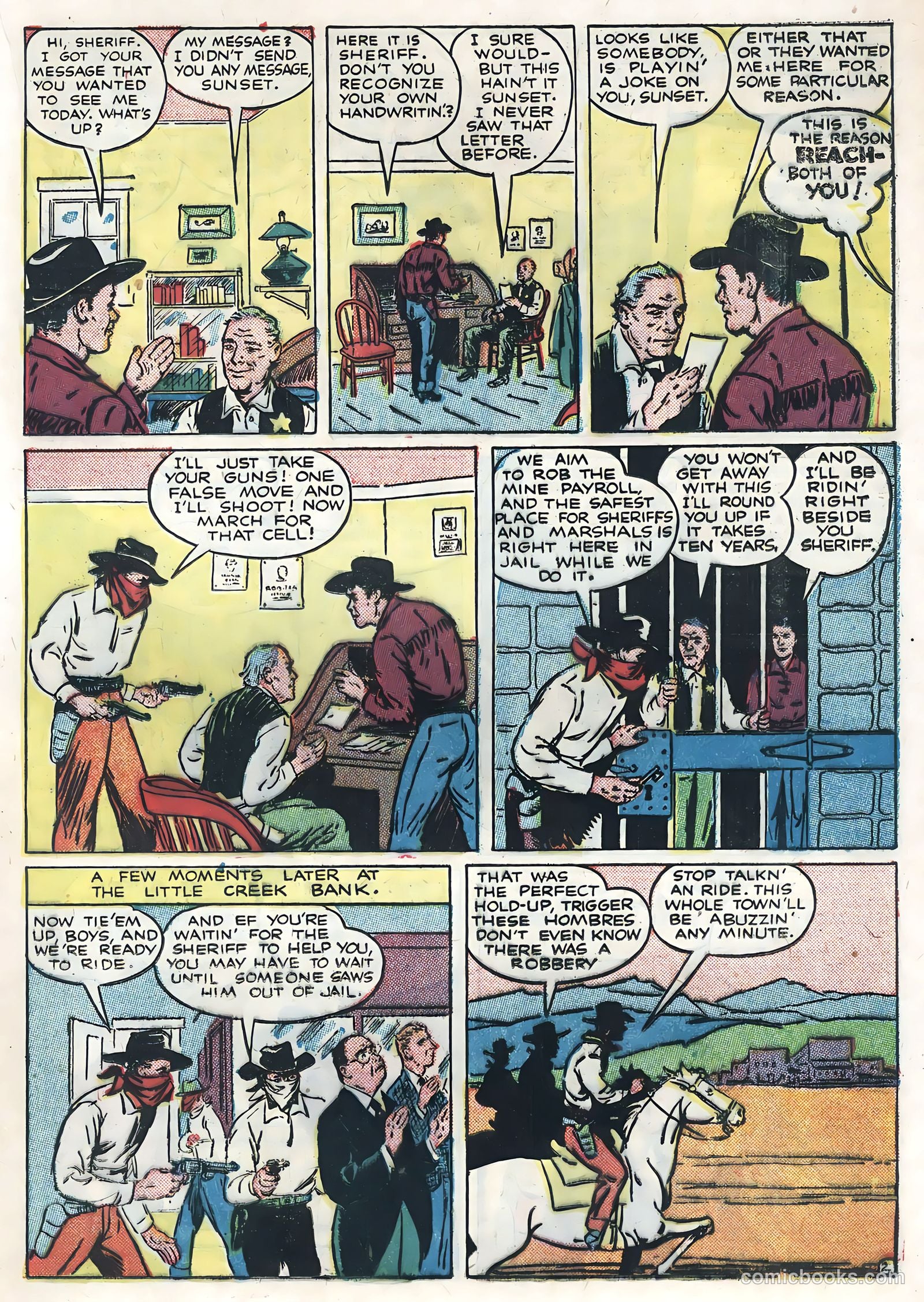 Sunset Carson Comics #4 — page 21 of 36