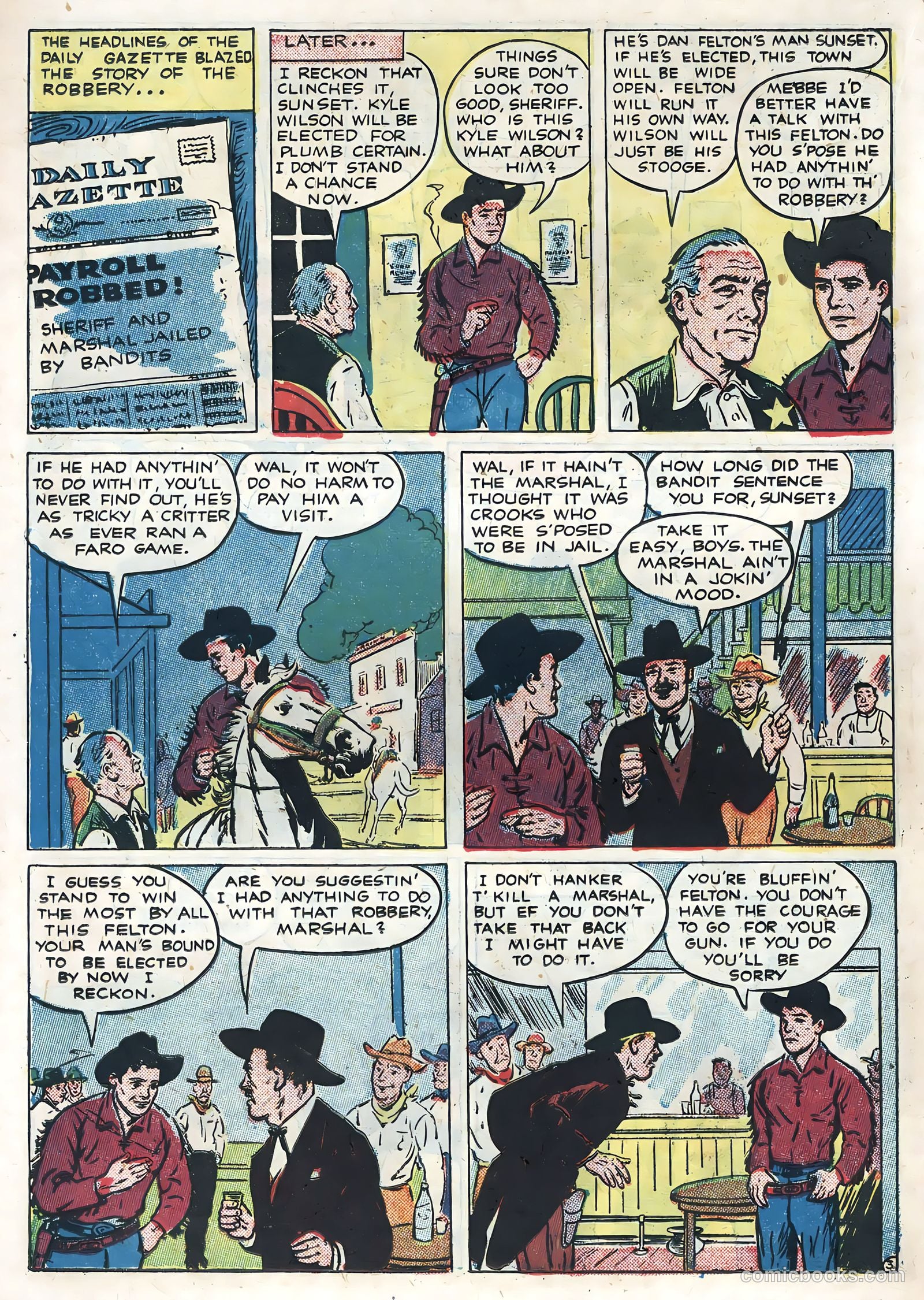 Sunset Carson Comics #4 — page 22 of 36