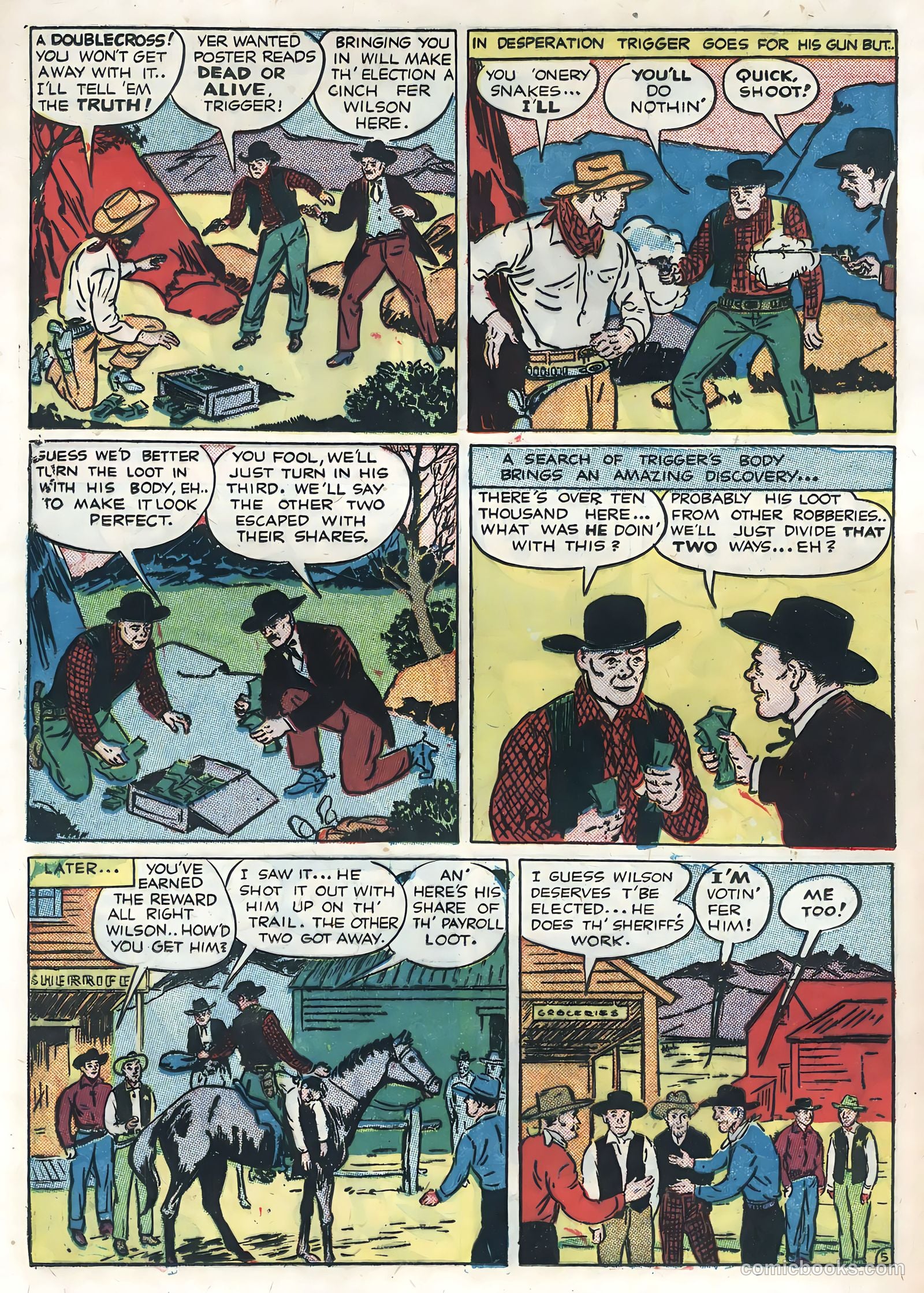 Sunset Carson Comics #4 — page 24 of 36