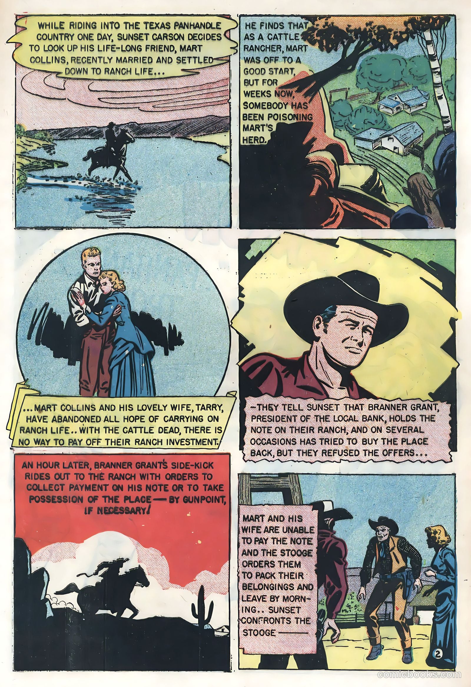 Sunset Carson Comics #4 — page 32 of 36