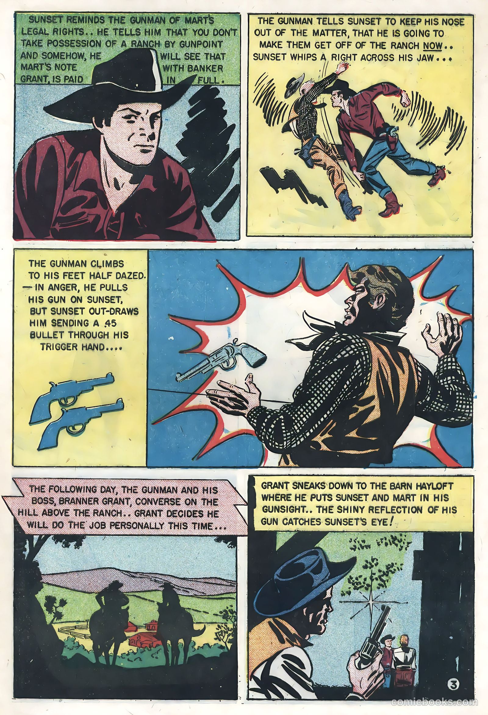 Sunset Carson Comics #4 — page 33 of 36