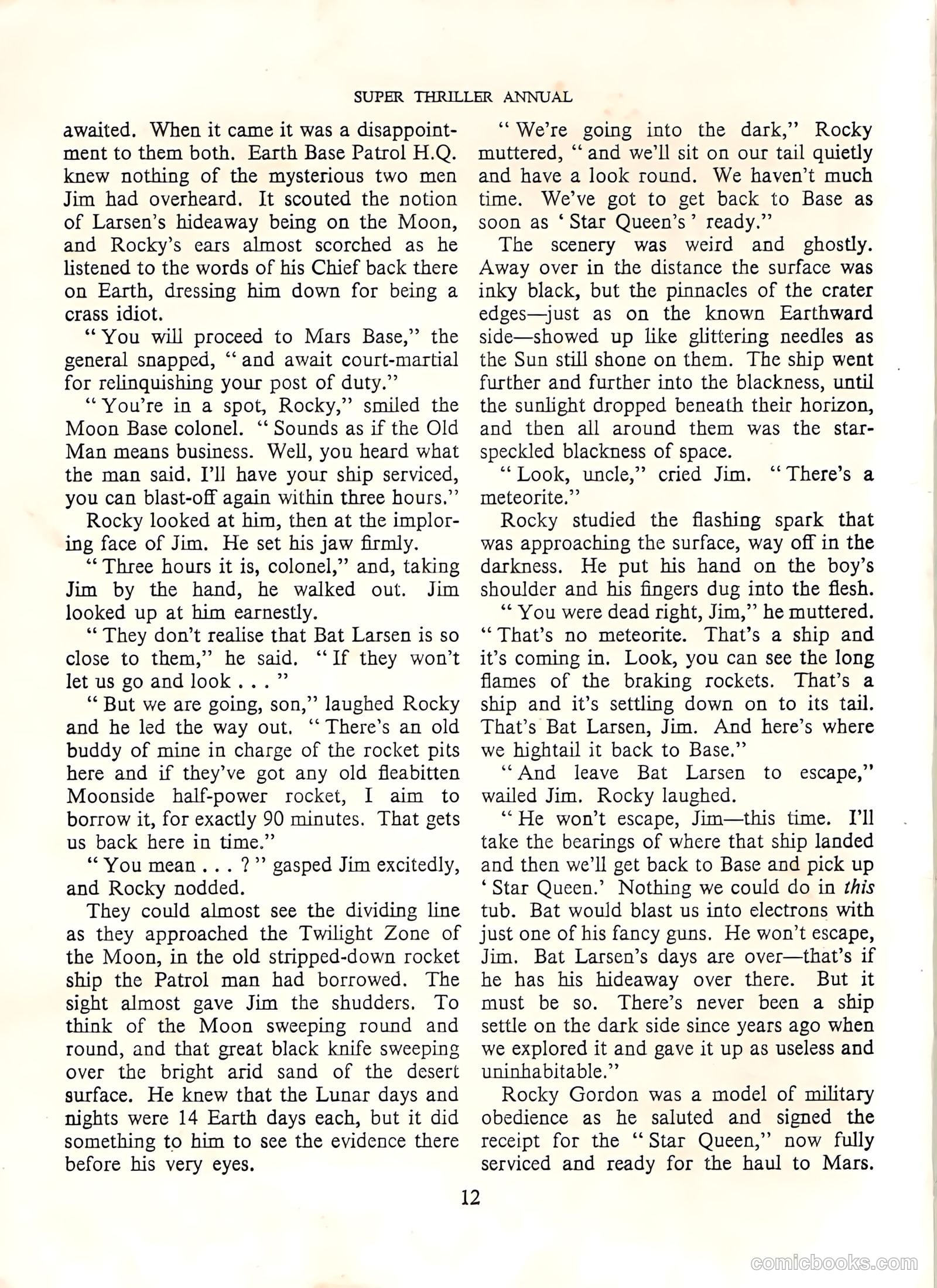Super Thriller Annual #1957 — page 12 of 128