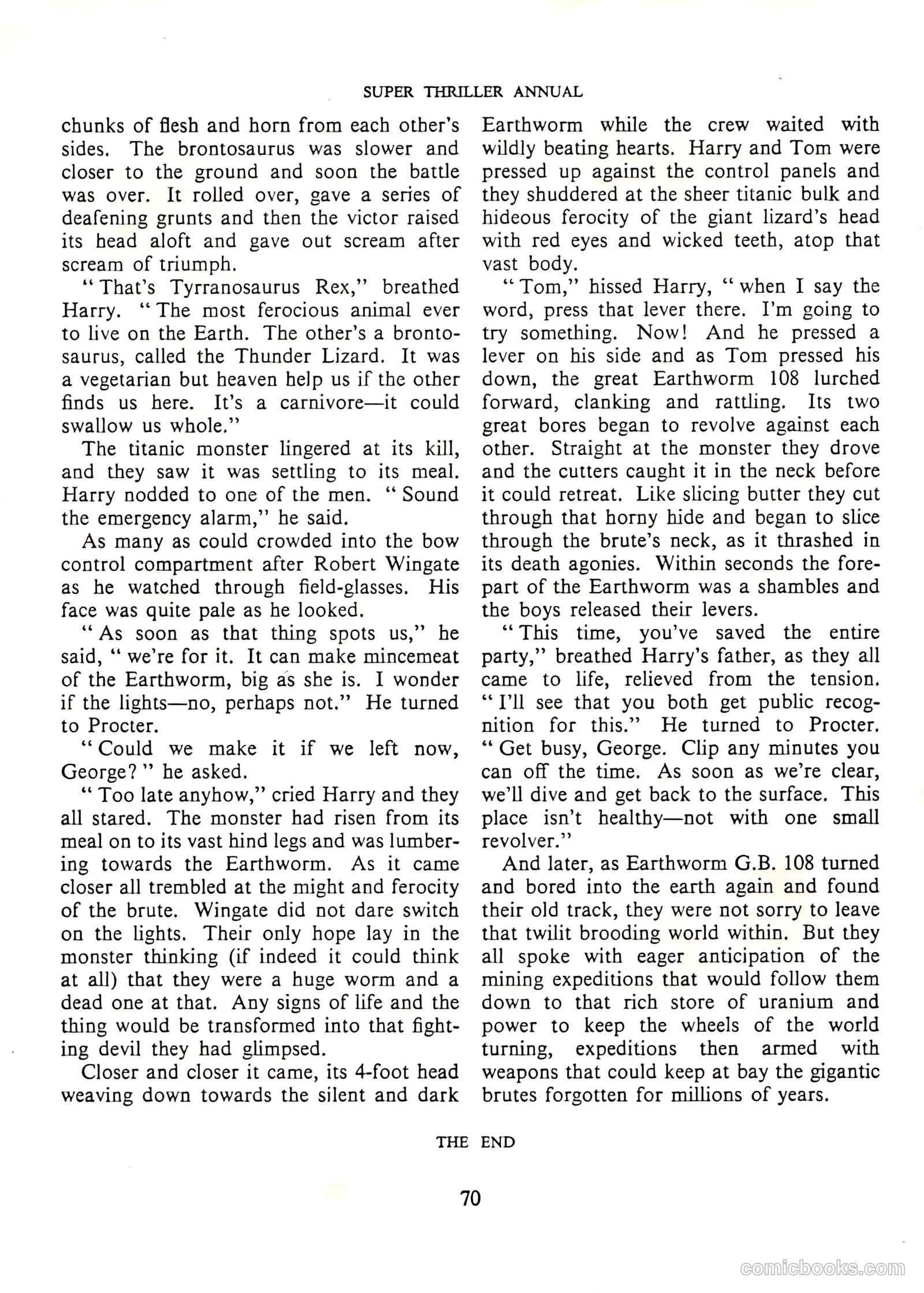 Super Thriller Annual #1957 — page 70 of 128